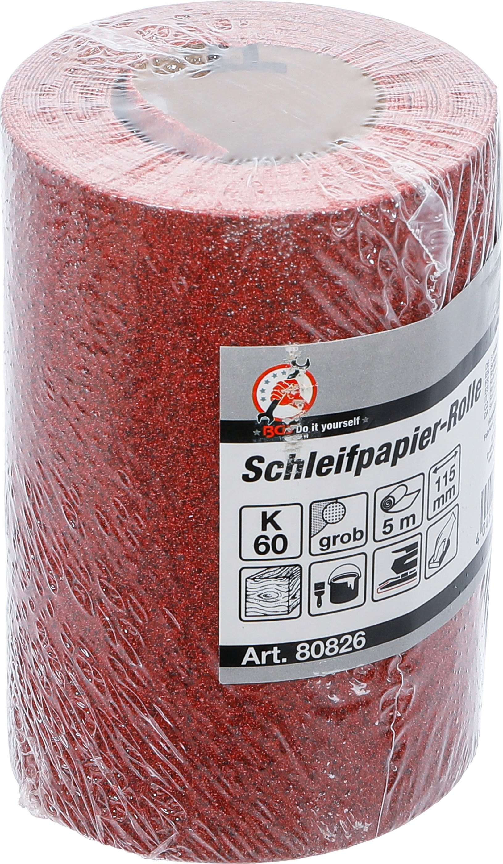 BGS Schleifpapier-Rolle | 115 mm x 5 m | Körnung 60