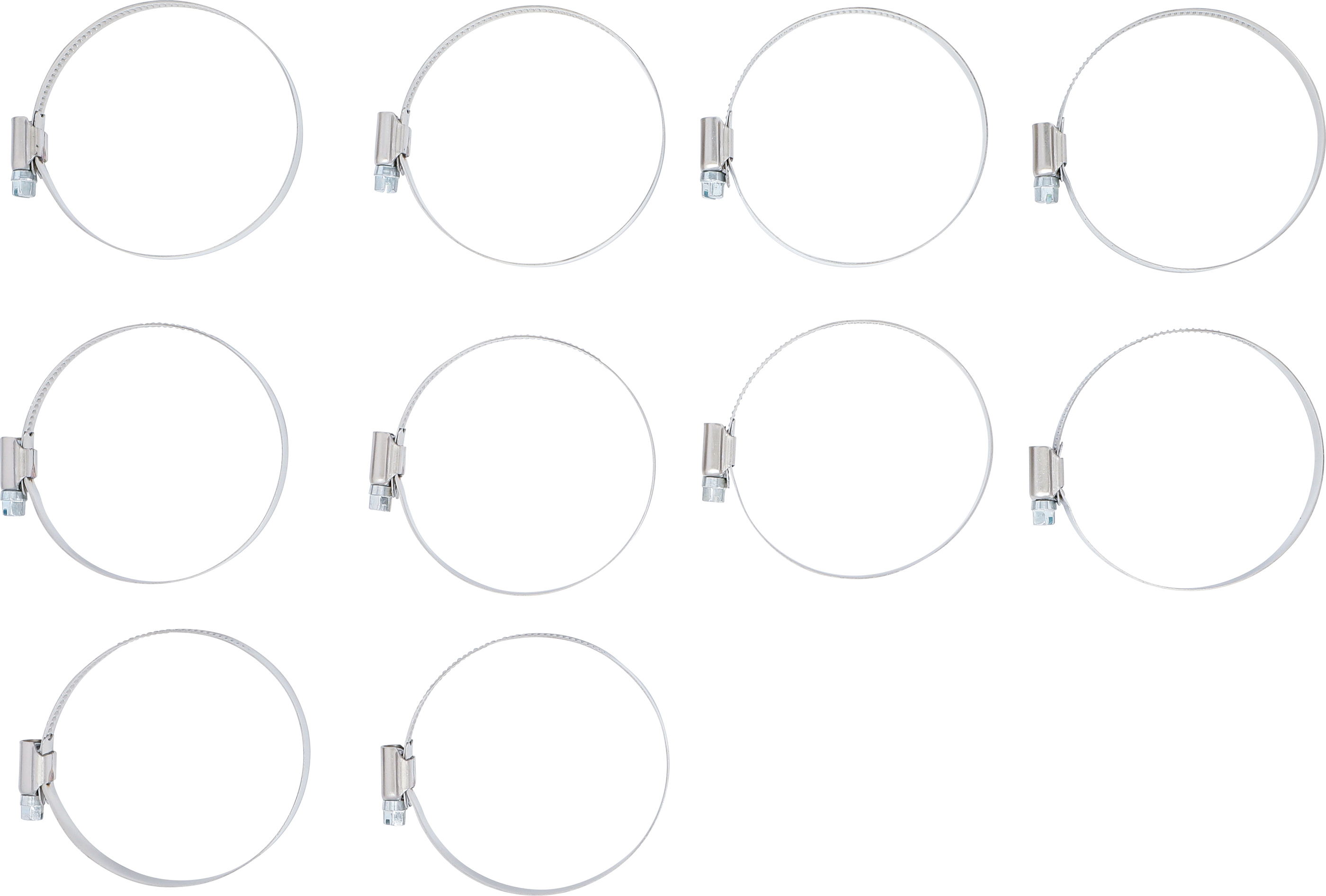 BGS Schlauchklemmen | rostfrei | 60 x 80 mm | 10-tlg.