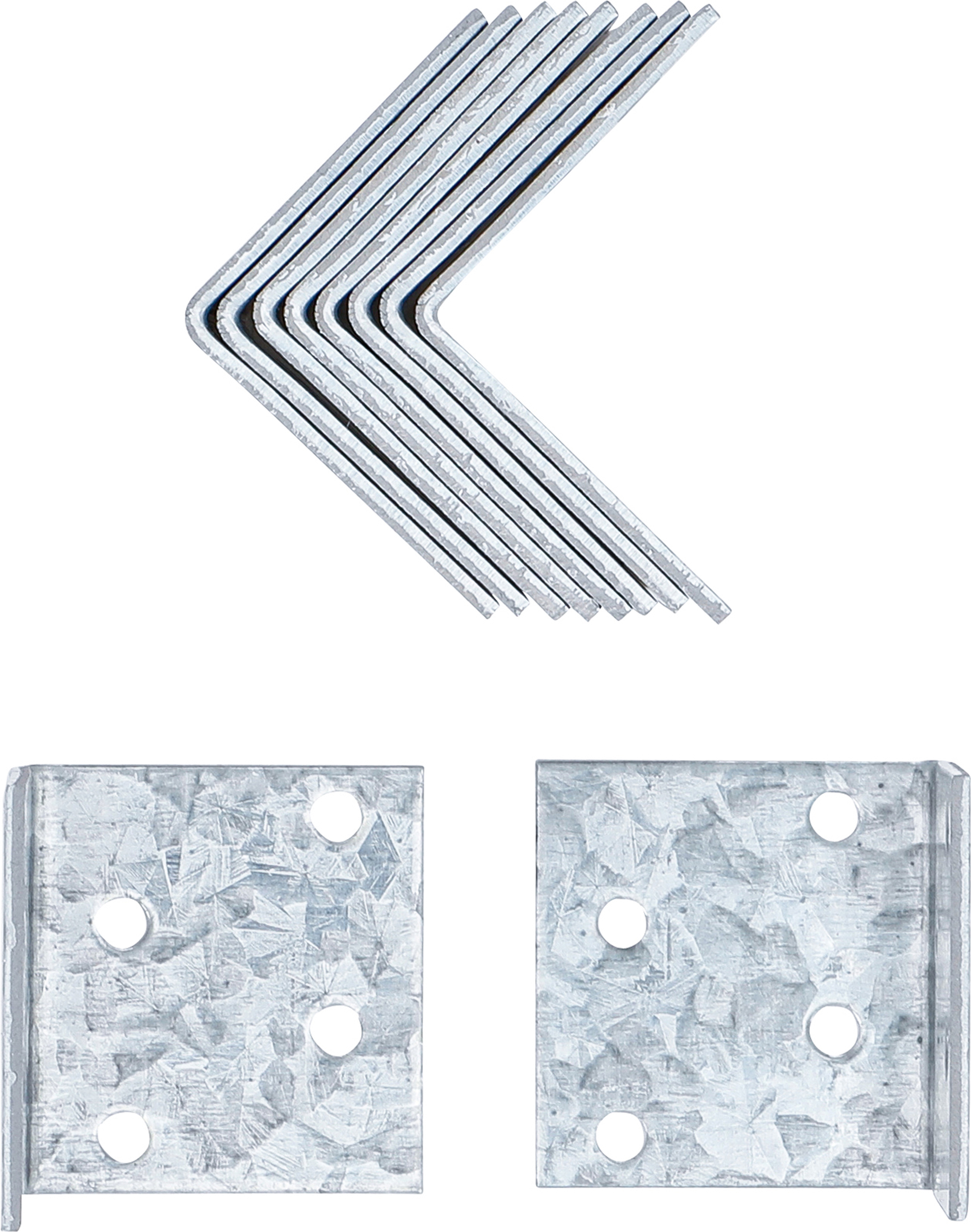 BGS Winkelverbinder | 40 x 40 x 40 mm | 10-tlg.