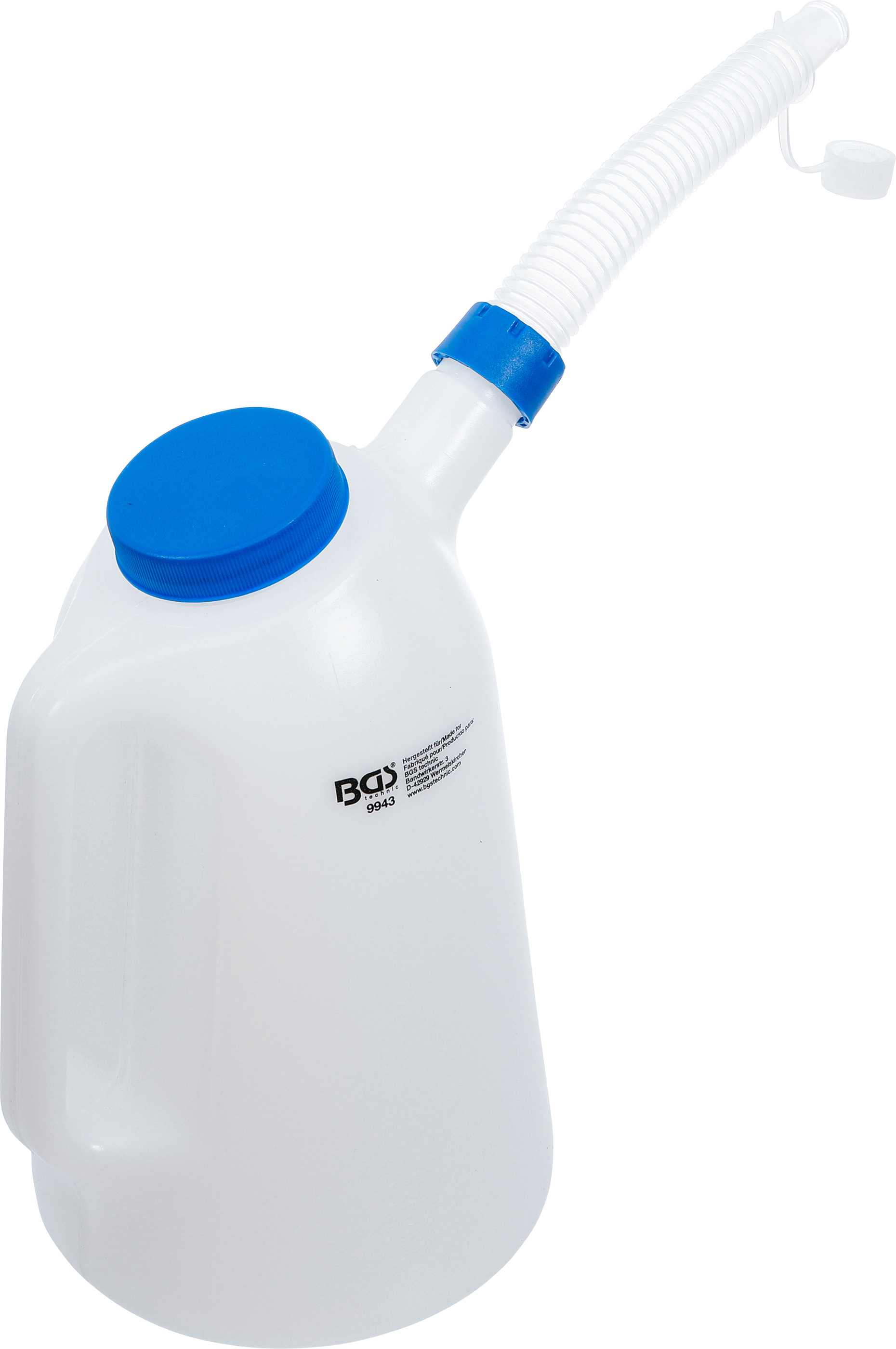BGS Füllkanne mit flexiblem Ausgussstutzen und Deckel | 3 l
