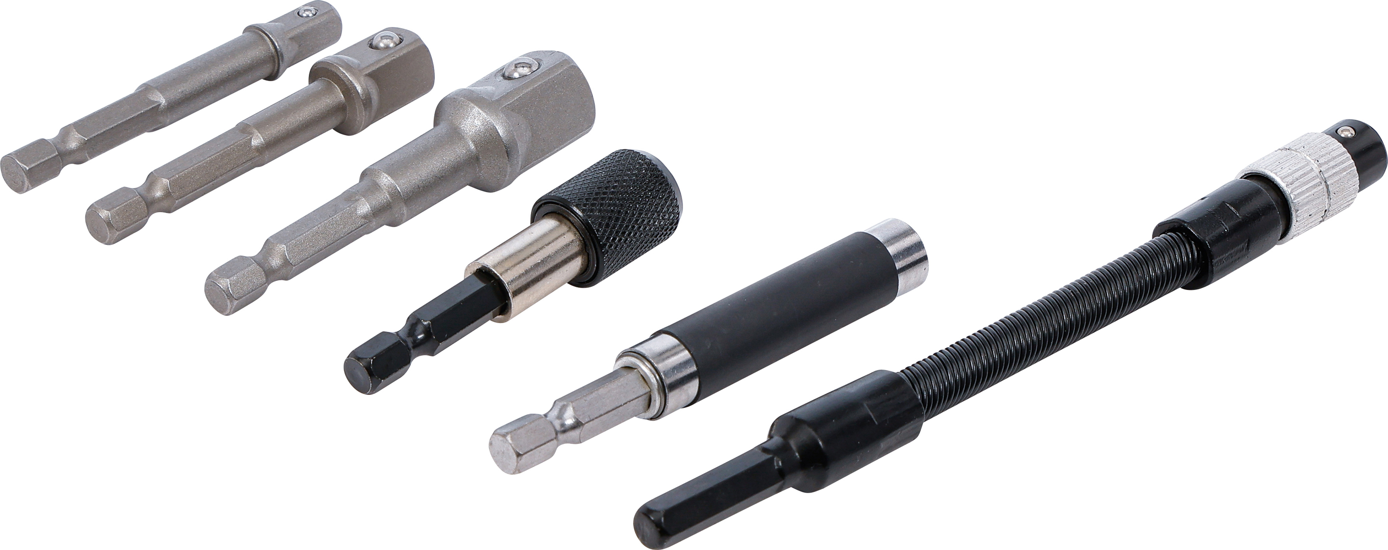 BGS Adapter- und Verlängerungs-Set | für Bohrmaschinen | 6-tlg.