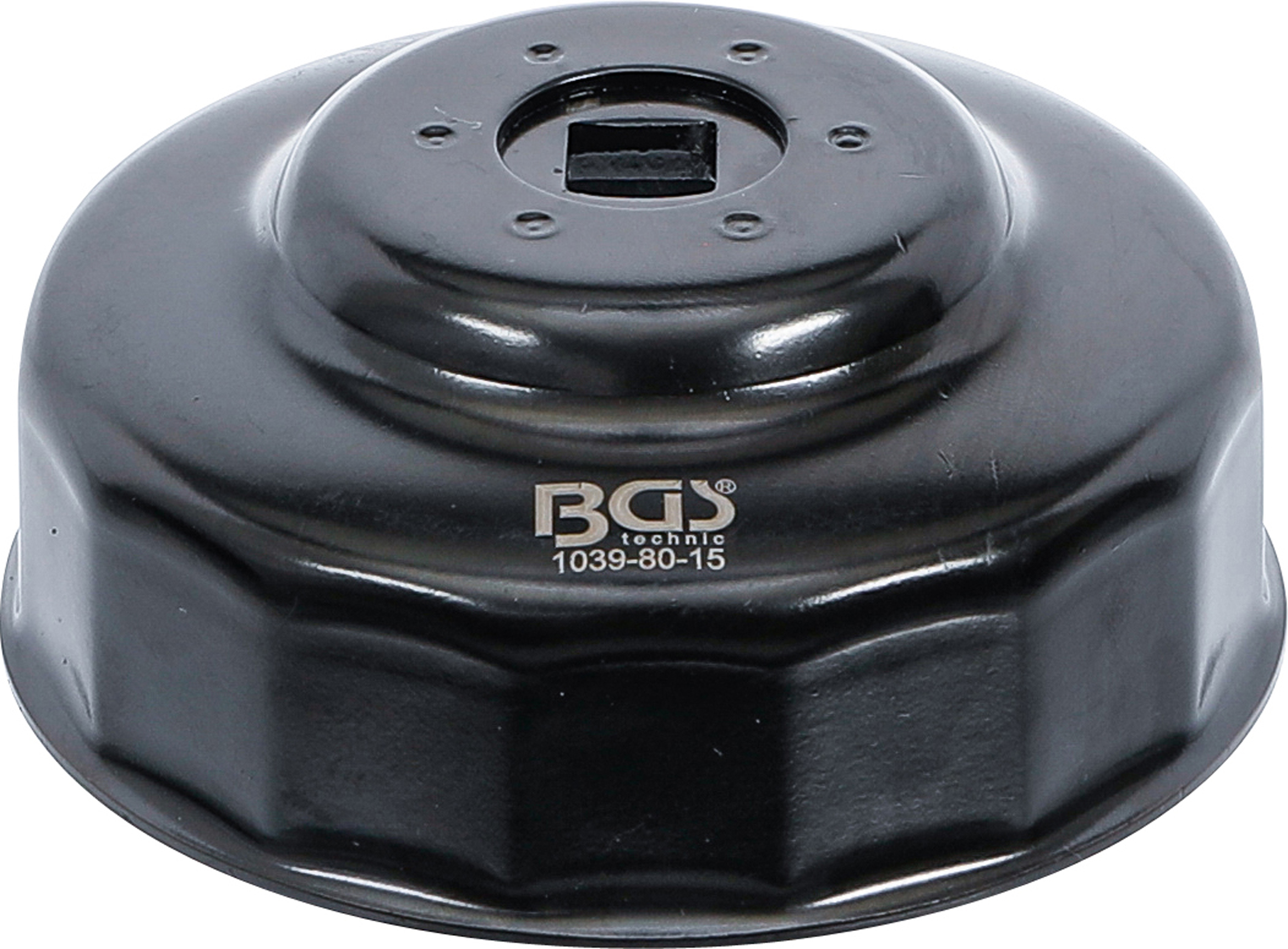 BGS Ölfilterschlüssel | 15-kant | Ø 80 mm | für Honda, Mazda, Nissan, Opel