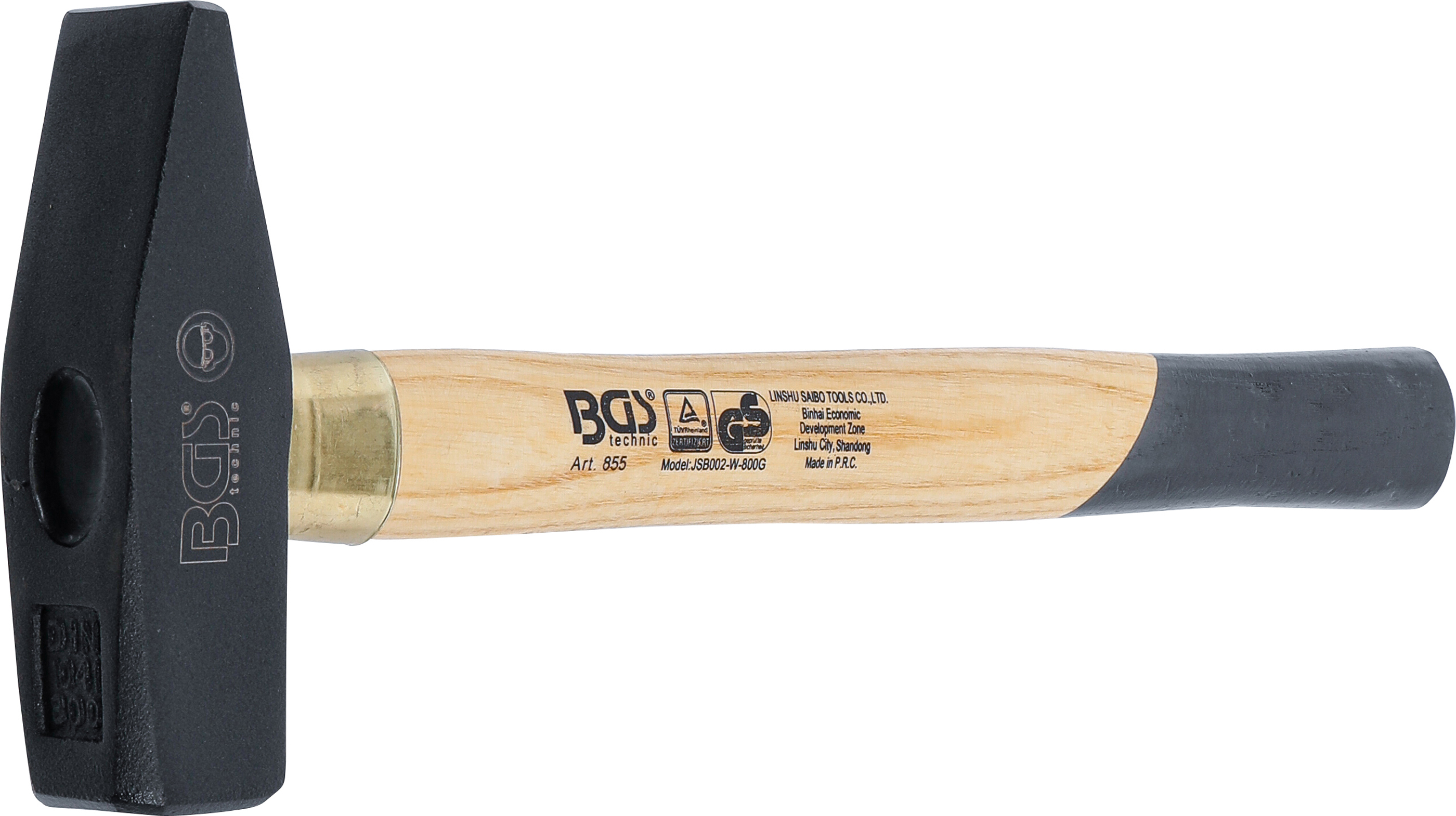 BGS Schlosserhammer | Holz-Stiel | DIN 1041 | 800 g