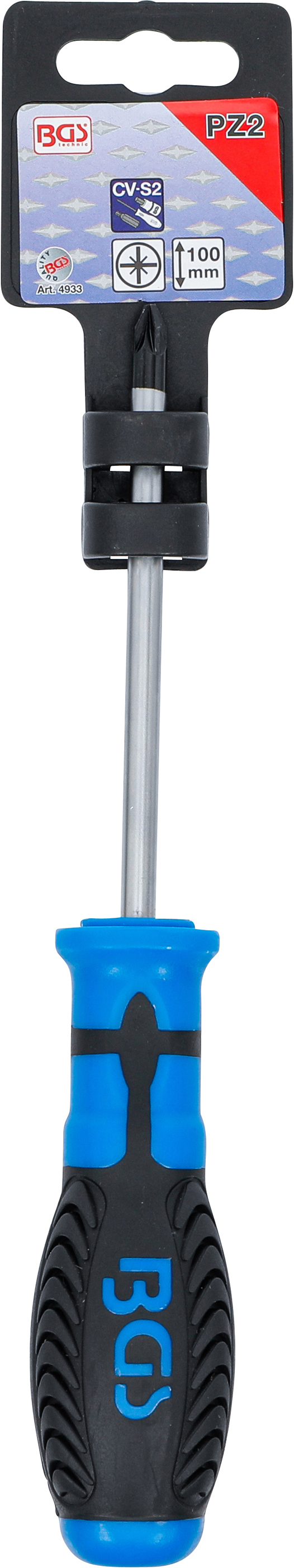 BGS Schraubendreher | Kreuzschlitz PZ2 | Klingenlänge 100 mm