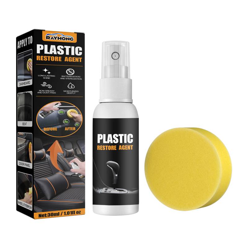 Plastic Restore Agent Kunststoff Renovator Plastikpflege Auffrischungsspray 30 ml
