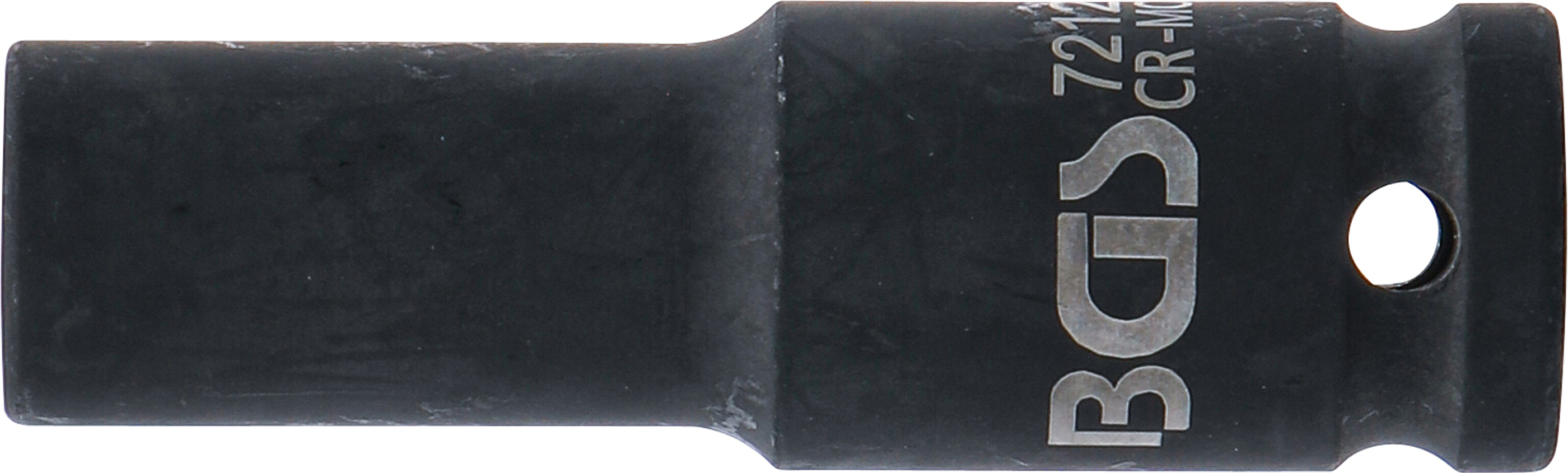 BGS Kraft-Steckschlüssel-Einsatz Sechskant, tief | Antrieb Innenvierkant 12,5 mm (1/2") | SW 12 mm