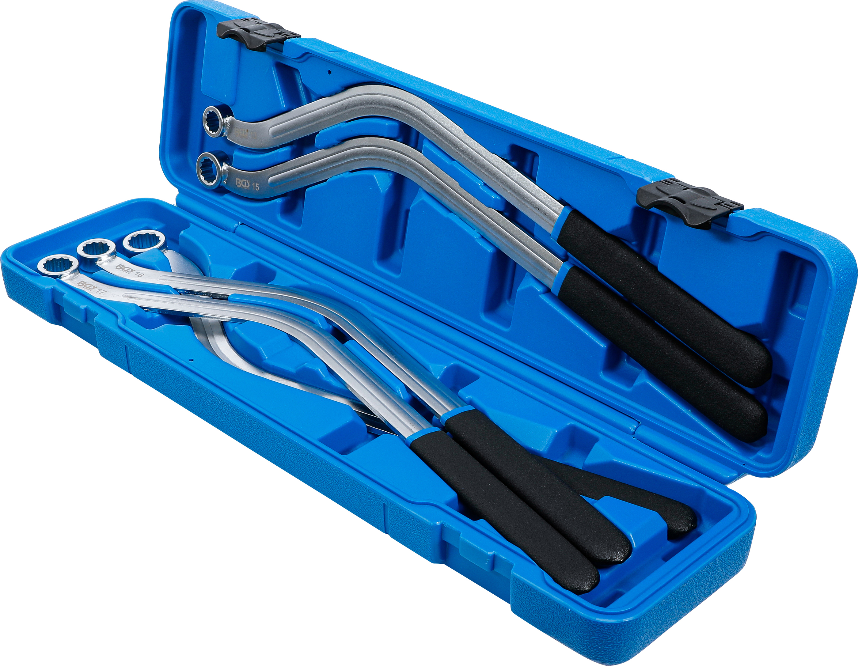 BGS Spannrollenschlüssel-Satz | Zwölfkant, Spezialform | SW 13 - 19 mm | 5-tlg.