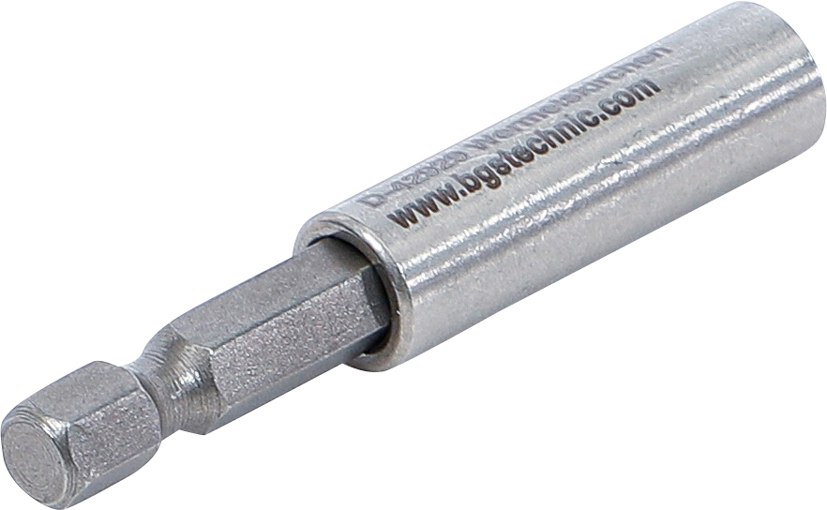 BGS Magnetischer Bithalter, extra stark | Abtrieb Außensechskant 6,3 mm (1/4") | 60 mm