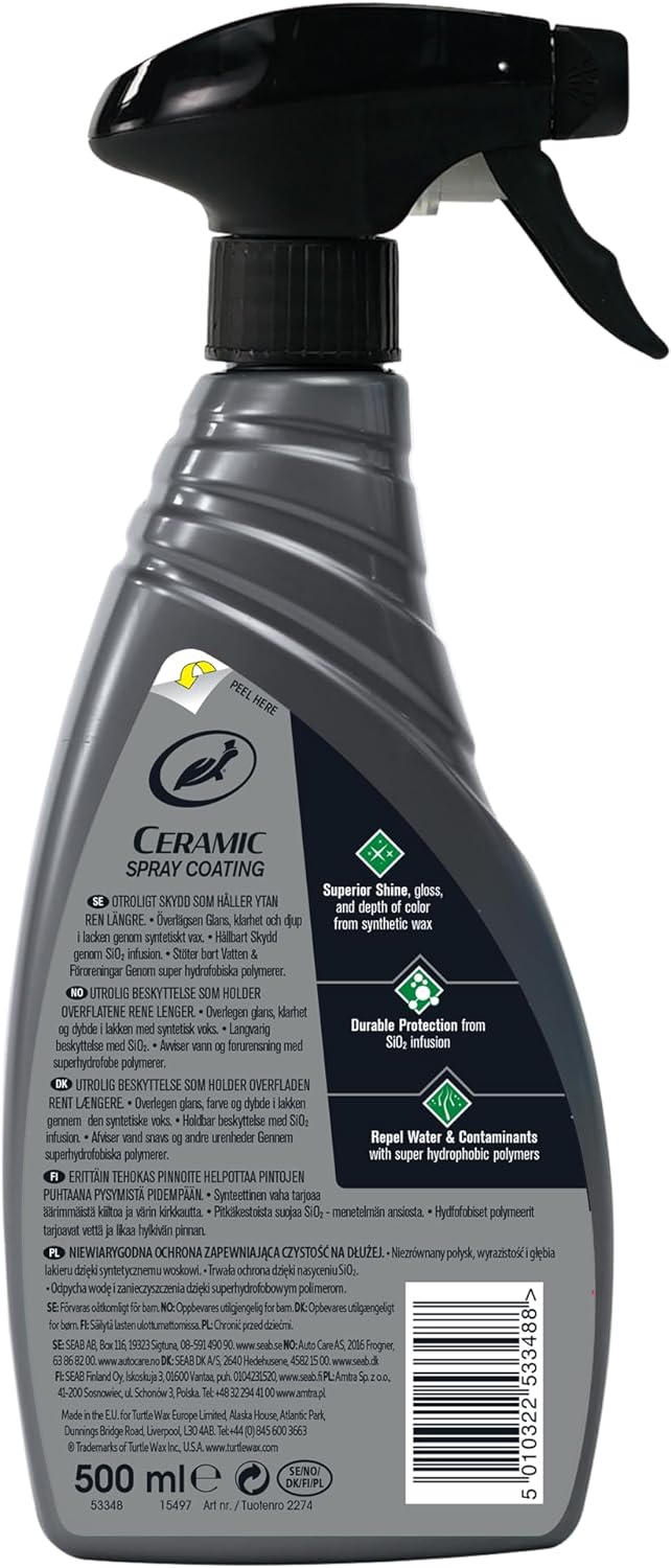 Turtle Wax Ceramic Spray Coating Hybrid Wax 500 ml