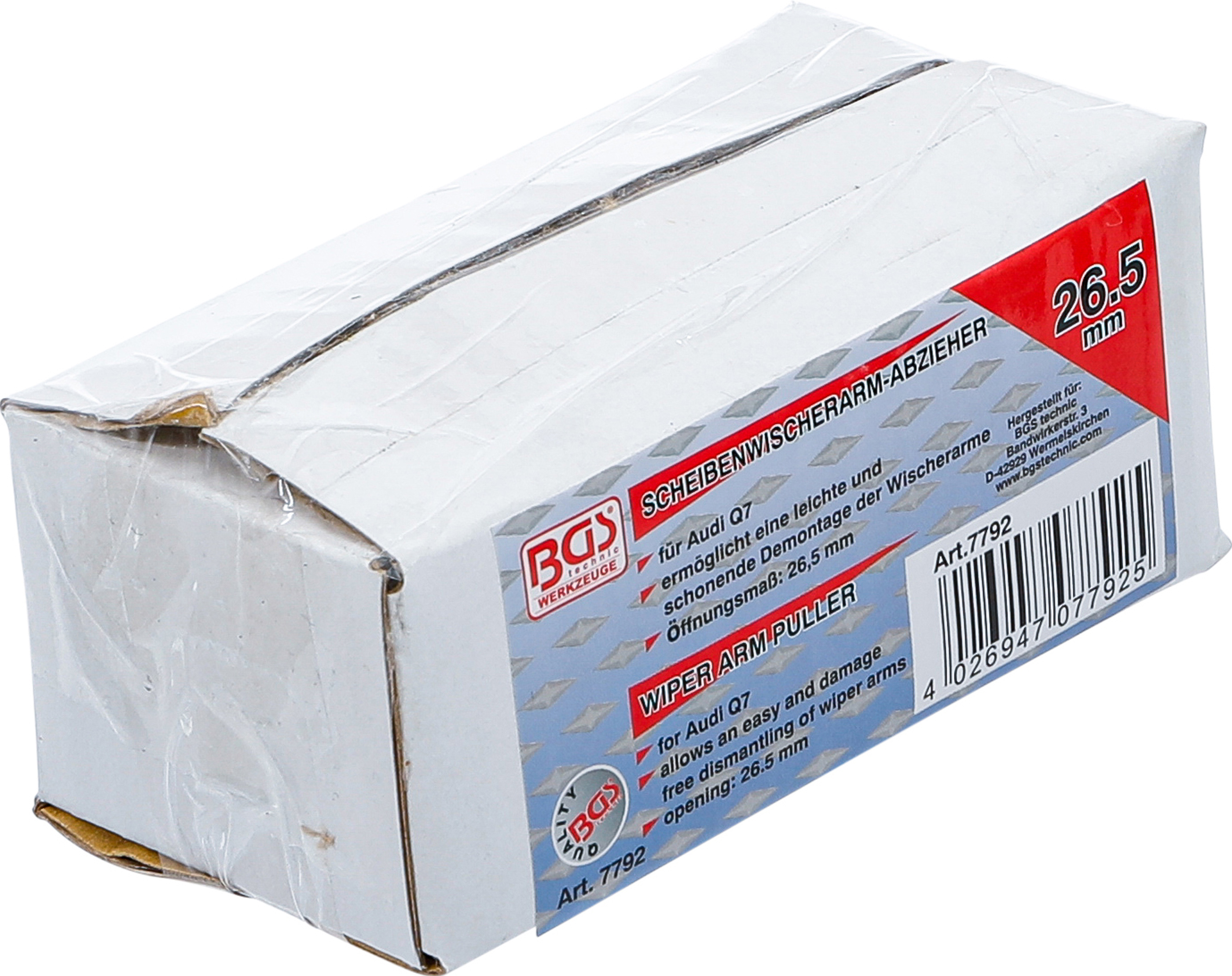 BGS Scheibenwischerarm-Abzieher | 26,5 mm | für Audi Q7