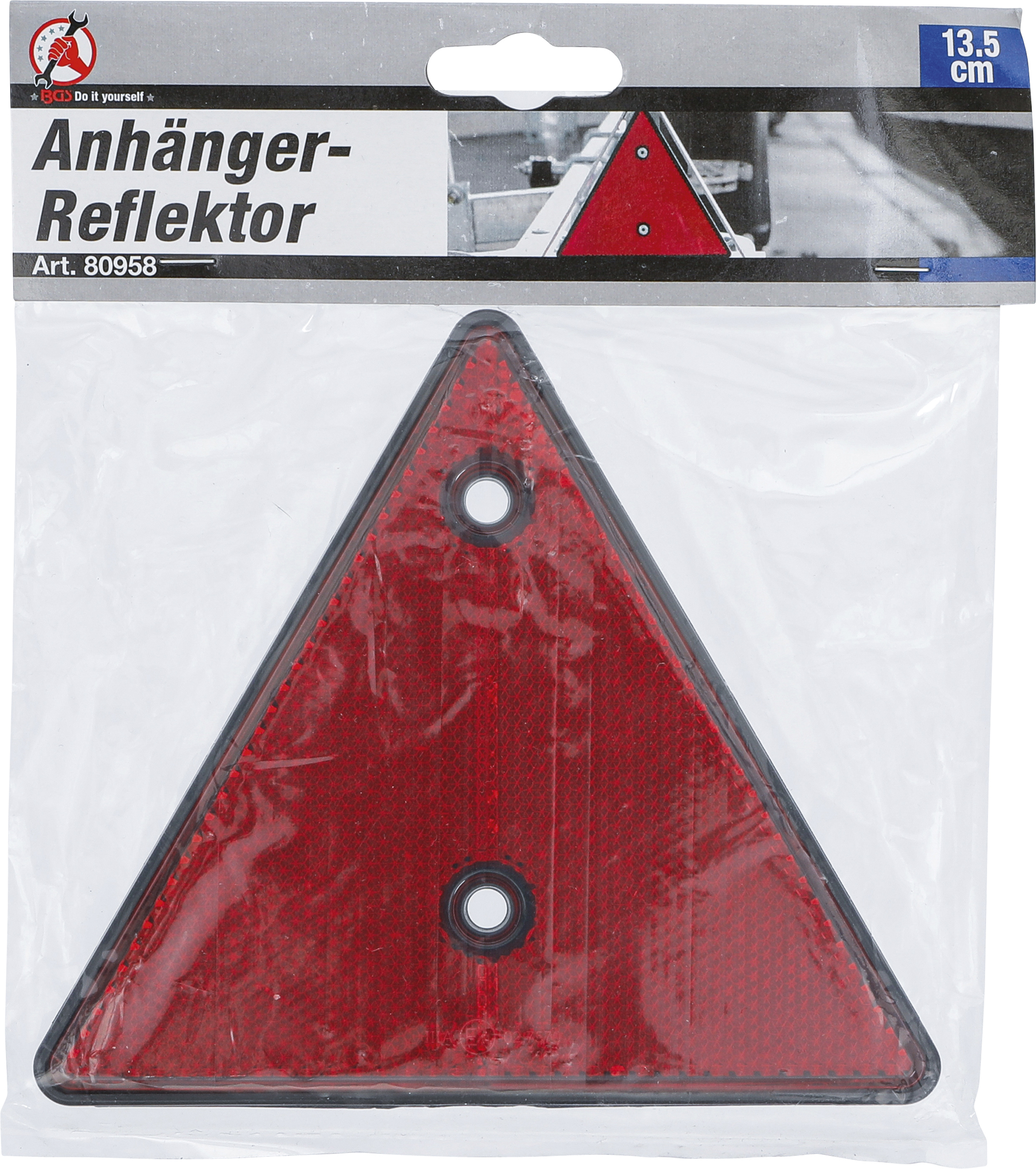 BGS Anhänger-Reflektor | 135 x 135 mm