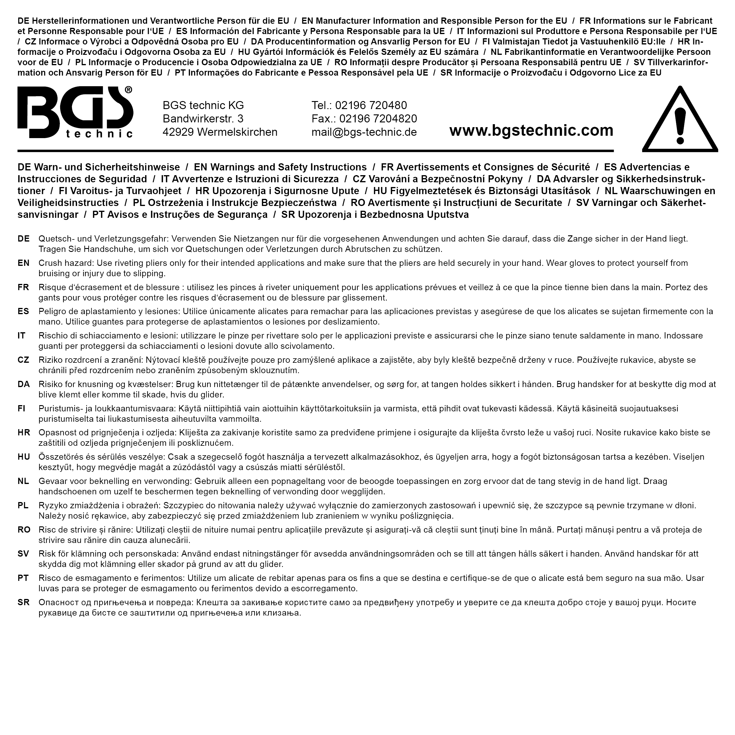 BGS Nietmutternzugdorn für Art. 408 | M5