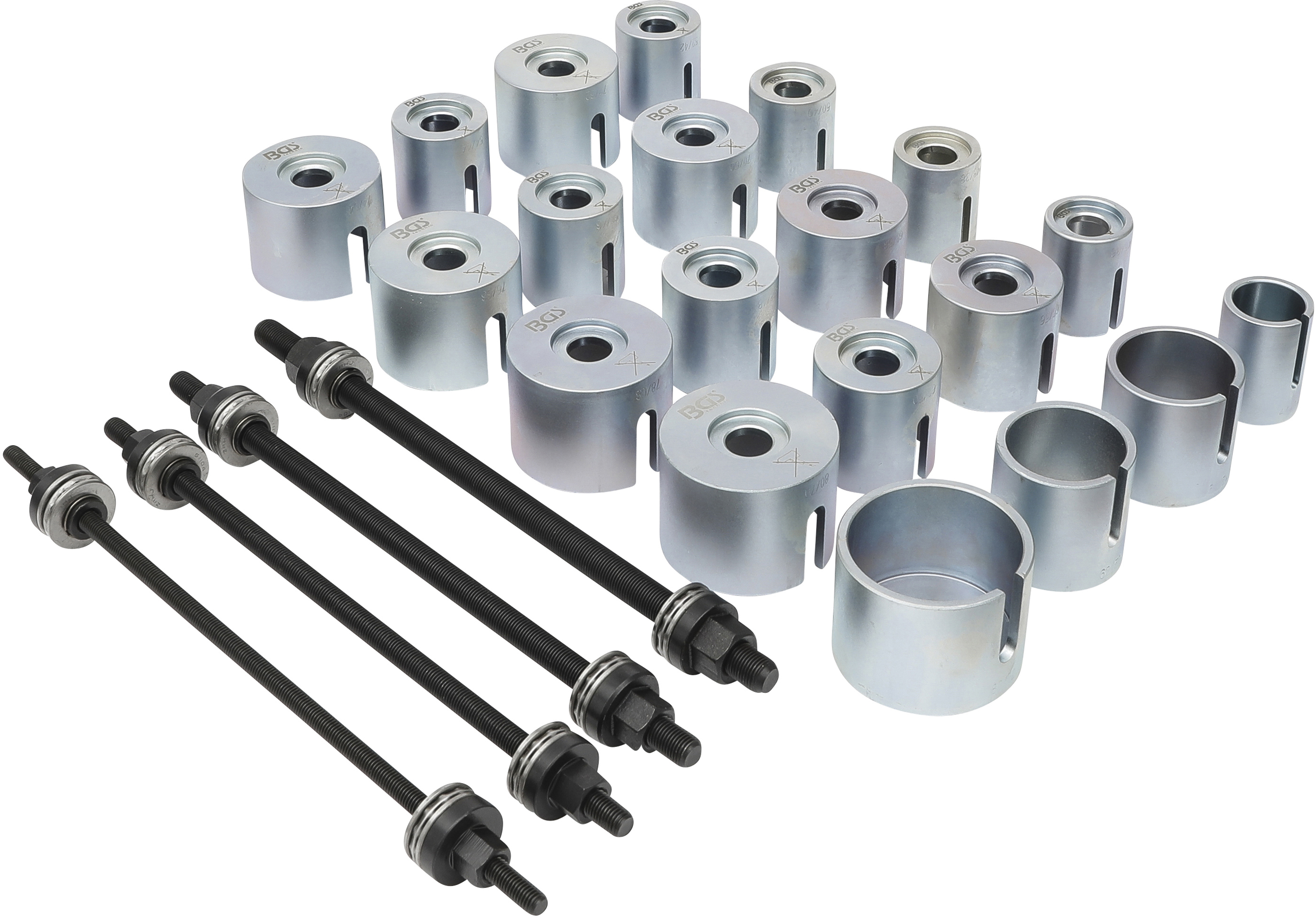 BGS Zug- und Druckhülsen-Satz | mit 4 Spindeln | 24-tlg.