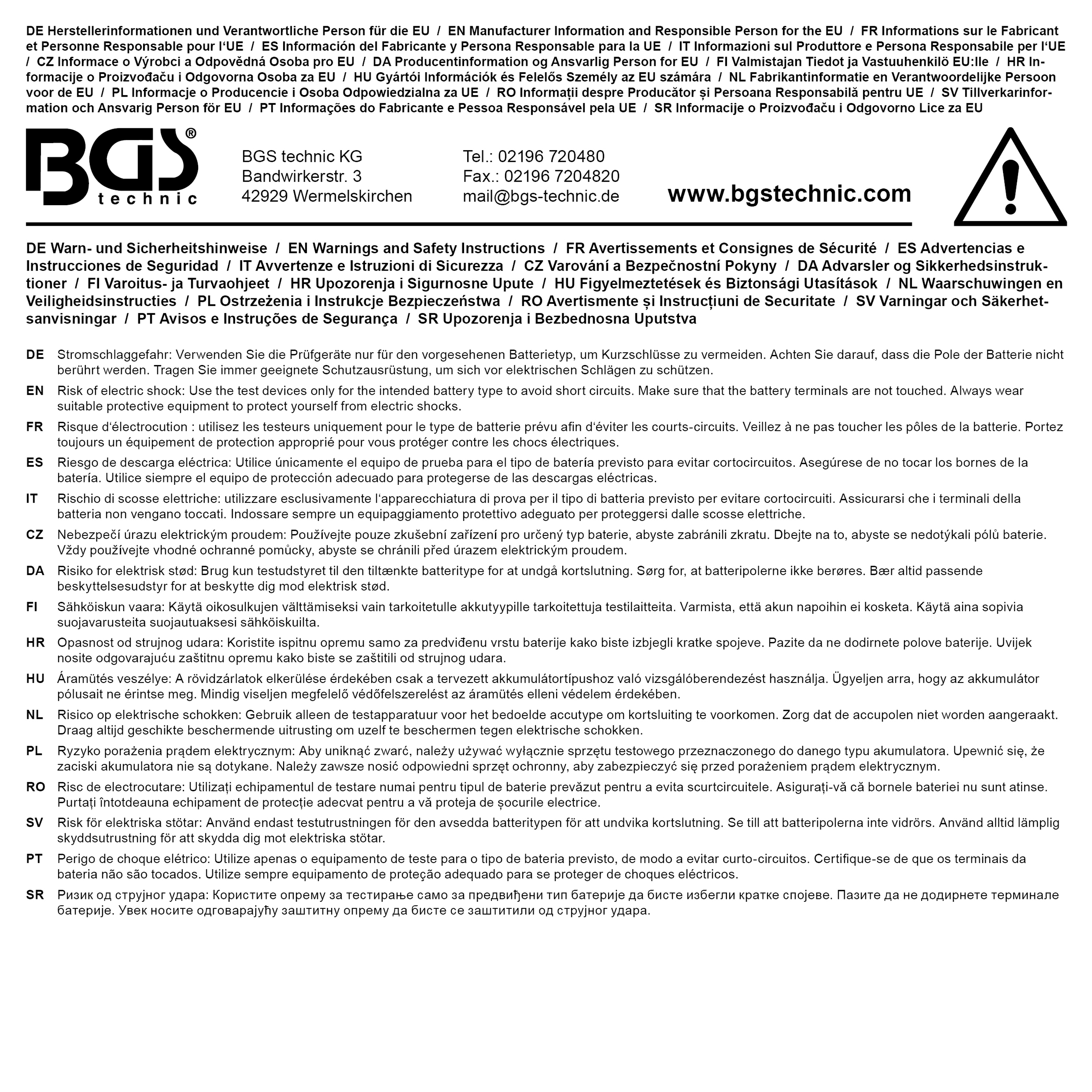 BGS Digitales Batterie-Ladegerät | 6/12 V | 4 A