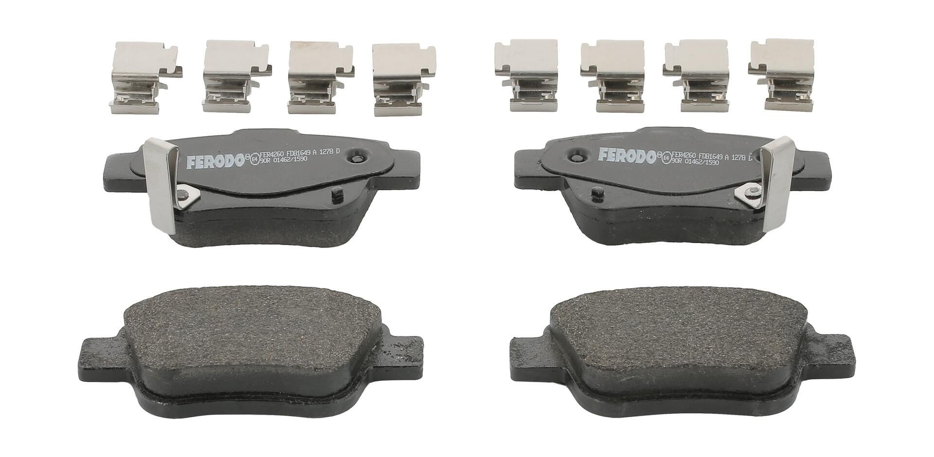 Bremsbelagsatz, Scheibenbremse