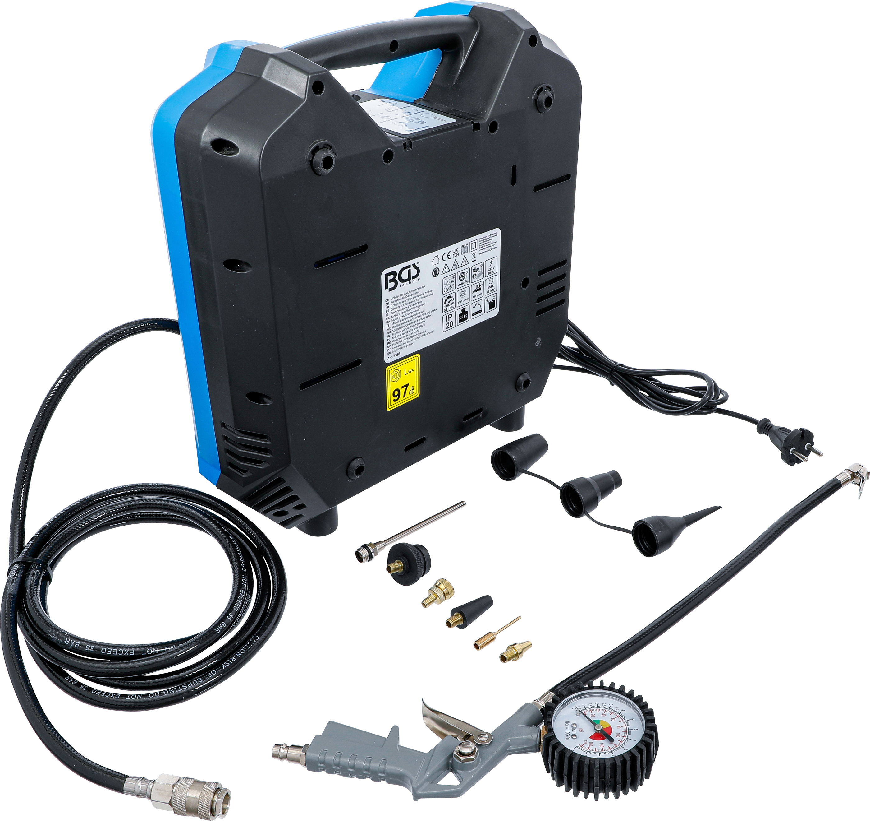 BGS Mobiler Druckluft Kompressor