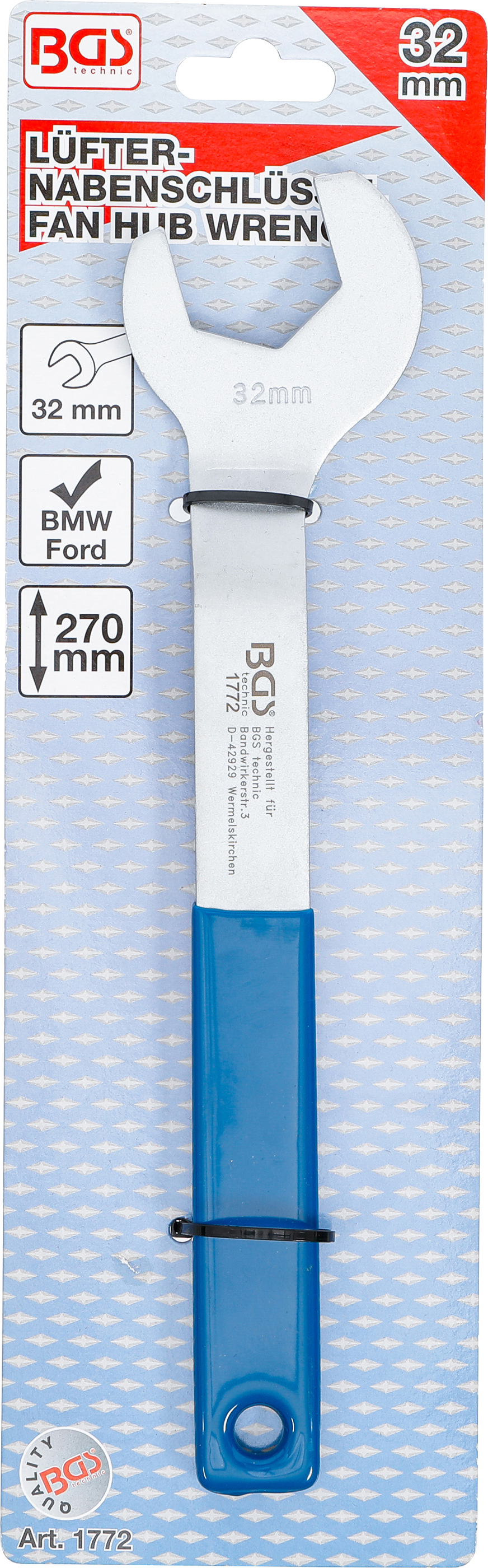 BGS Lüfter-Nabenschlüssel | für BMW, Ford etc. | 32 mm