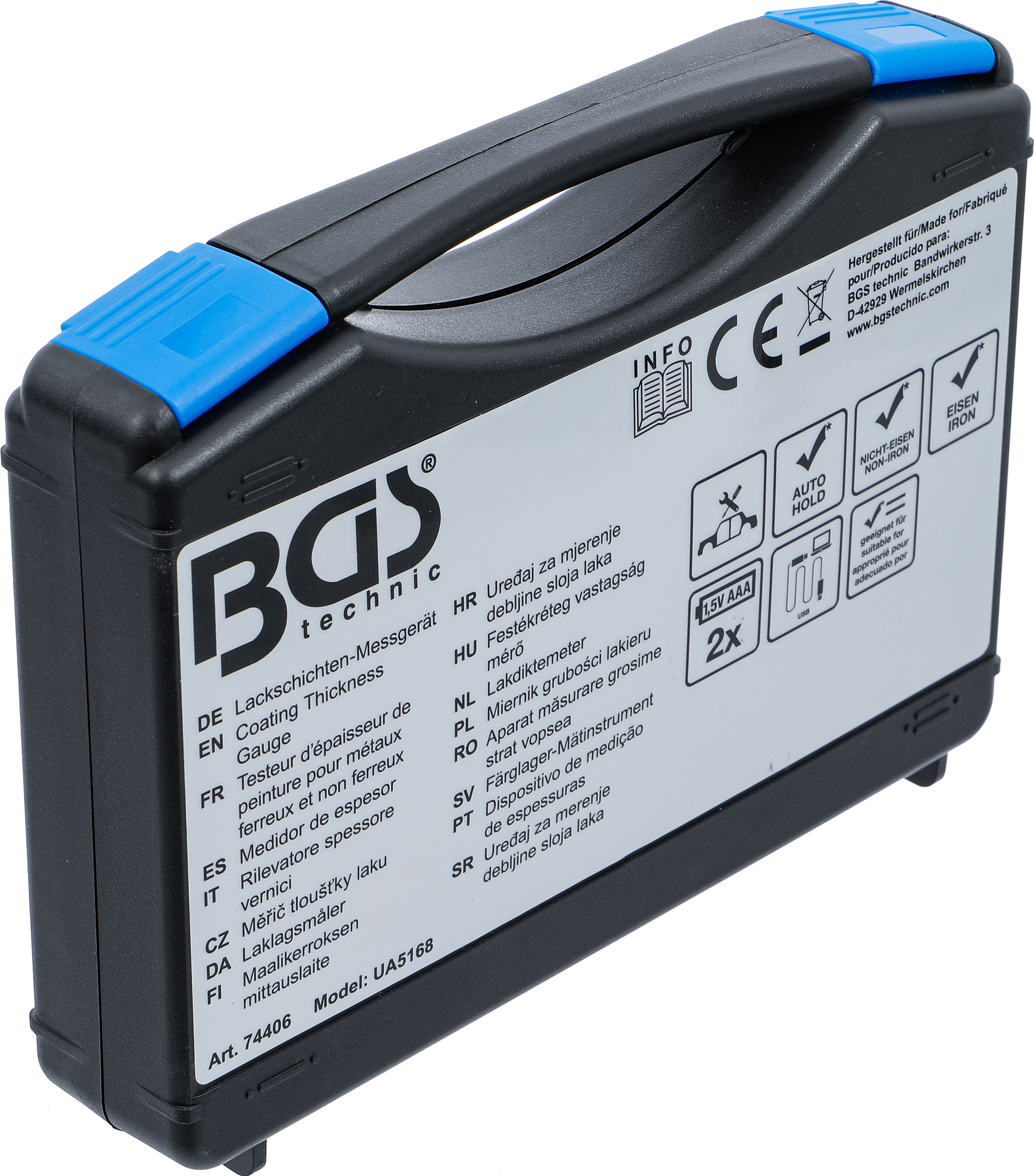 BGS Lackschichten-Messgerät | für Eisen- und Nicht-Eisen-Metalle