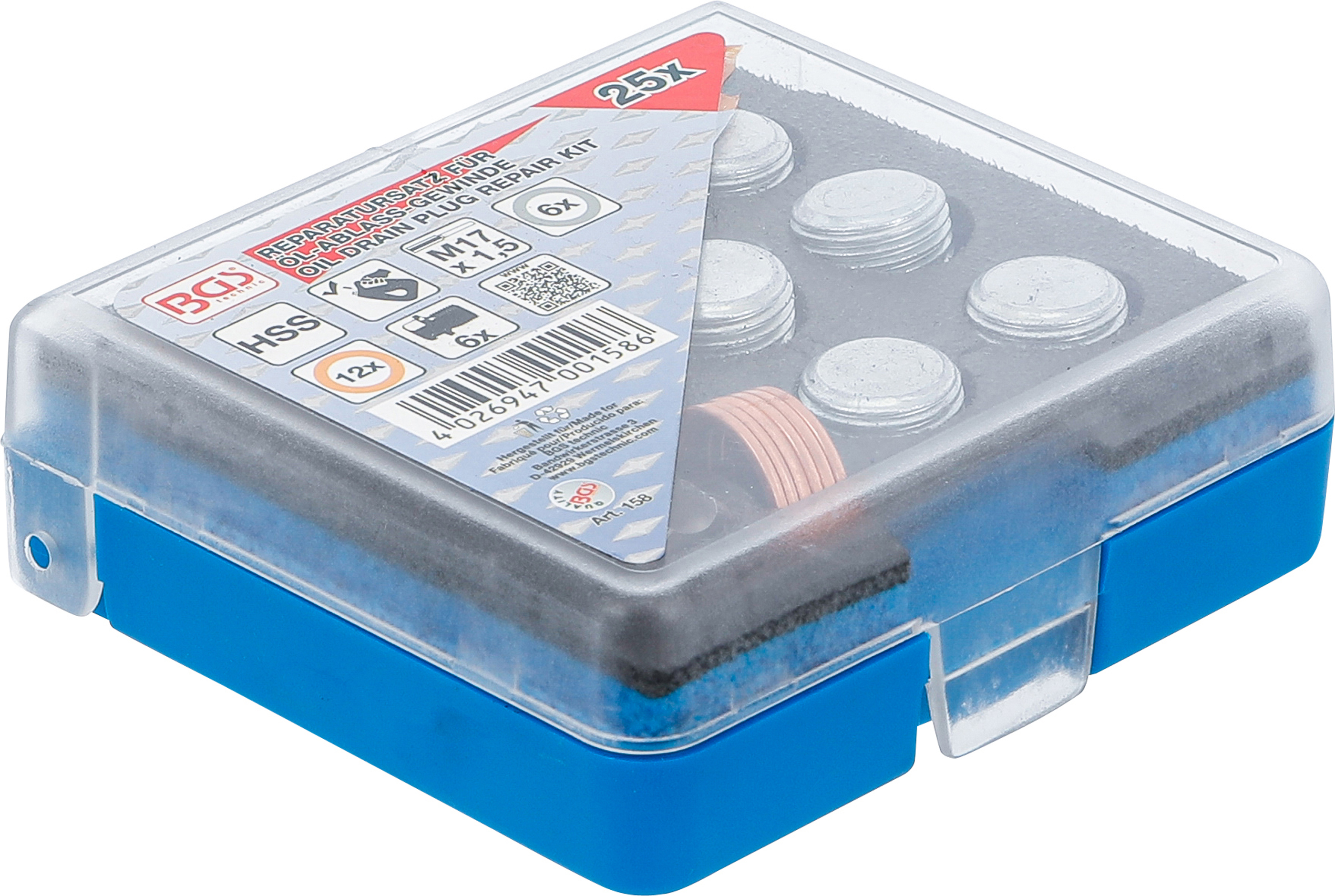 BGS Reparatursatz für Öl-Ablass-Gewinde | M17 x 1,5 mm