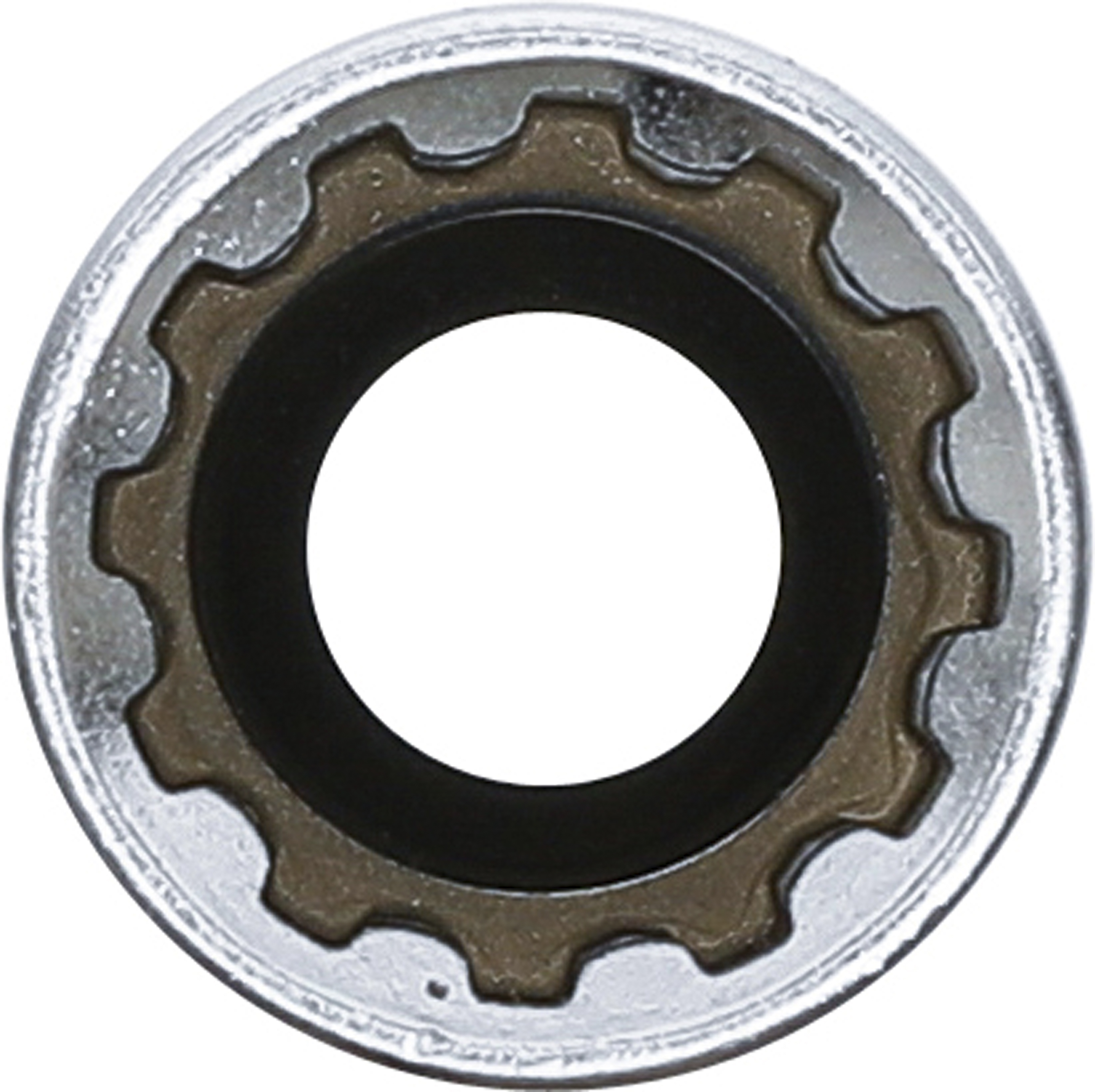 BGS Steckschlüssel-Einsatz Gear Lock, tief | Antrieb Innenvierkant 10 mm (3/8") | SW 13 mm
