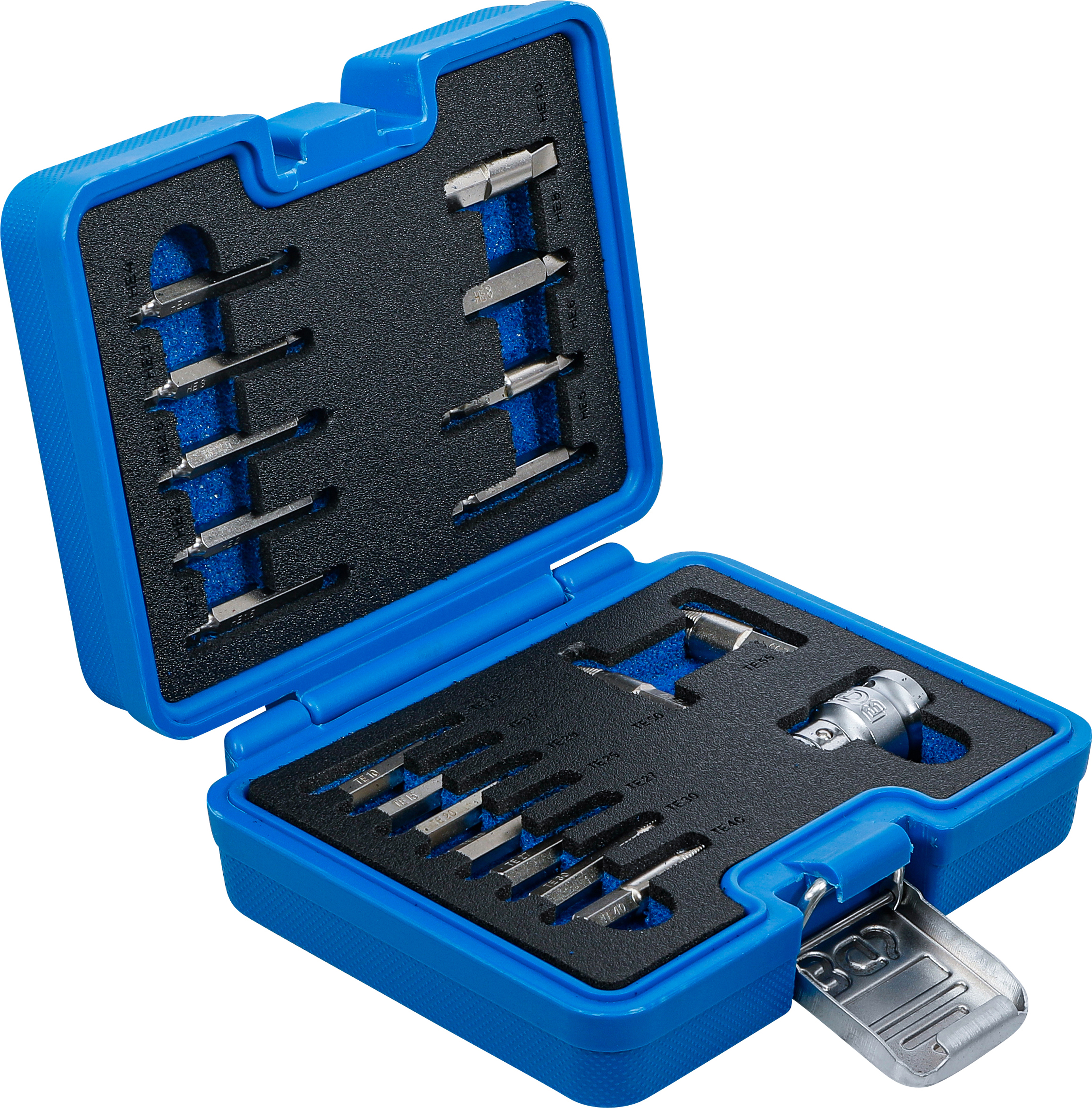 BGS Schraubenausdreher-Satz | für Innensechskant 1,5 - 10 mm / T-Profil (für Torx) | T10 - T55 | 19-tlg.