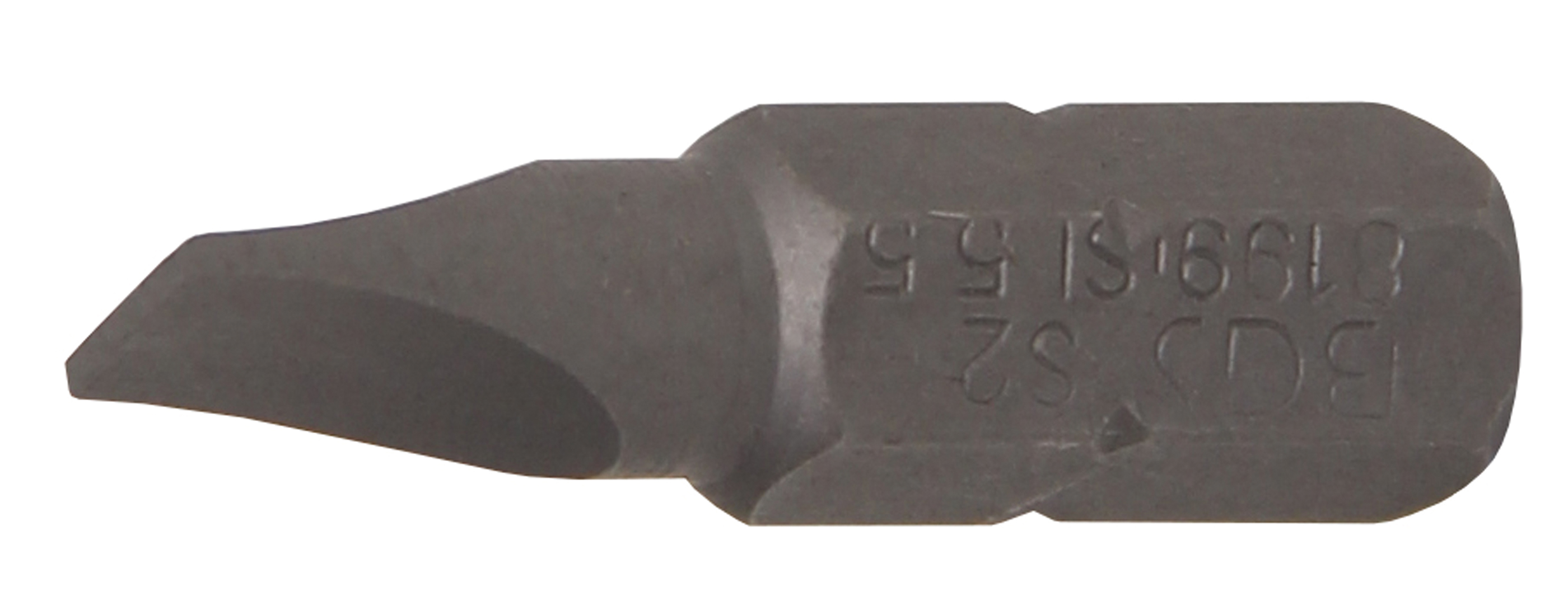 BGS Bit | Länge 25 mm | Antrieb Außensechskant 6,3 mm (1/4") | Schlitz 5,5 mm