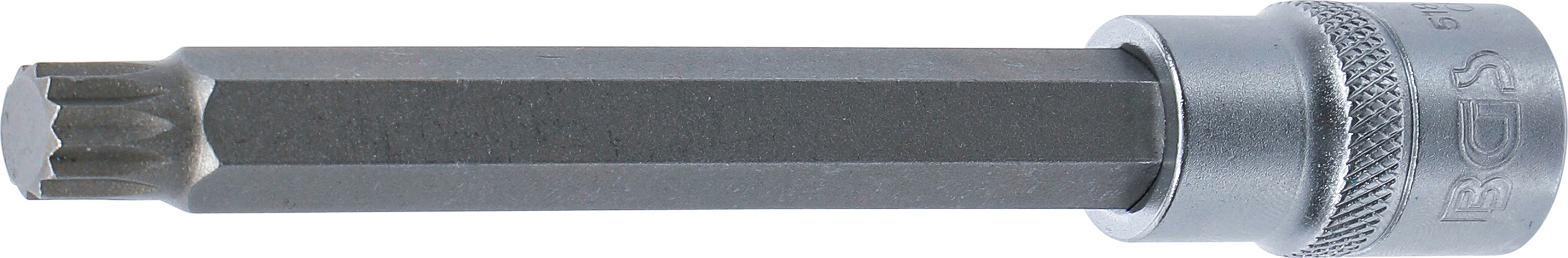 BGS Bit-Einsatz | Länge 140 mm | Antrieb Innenvierkant 12,5 mm (1/2") | Innenvielzahn (für XZN) M12