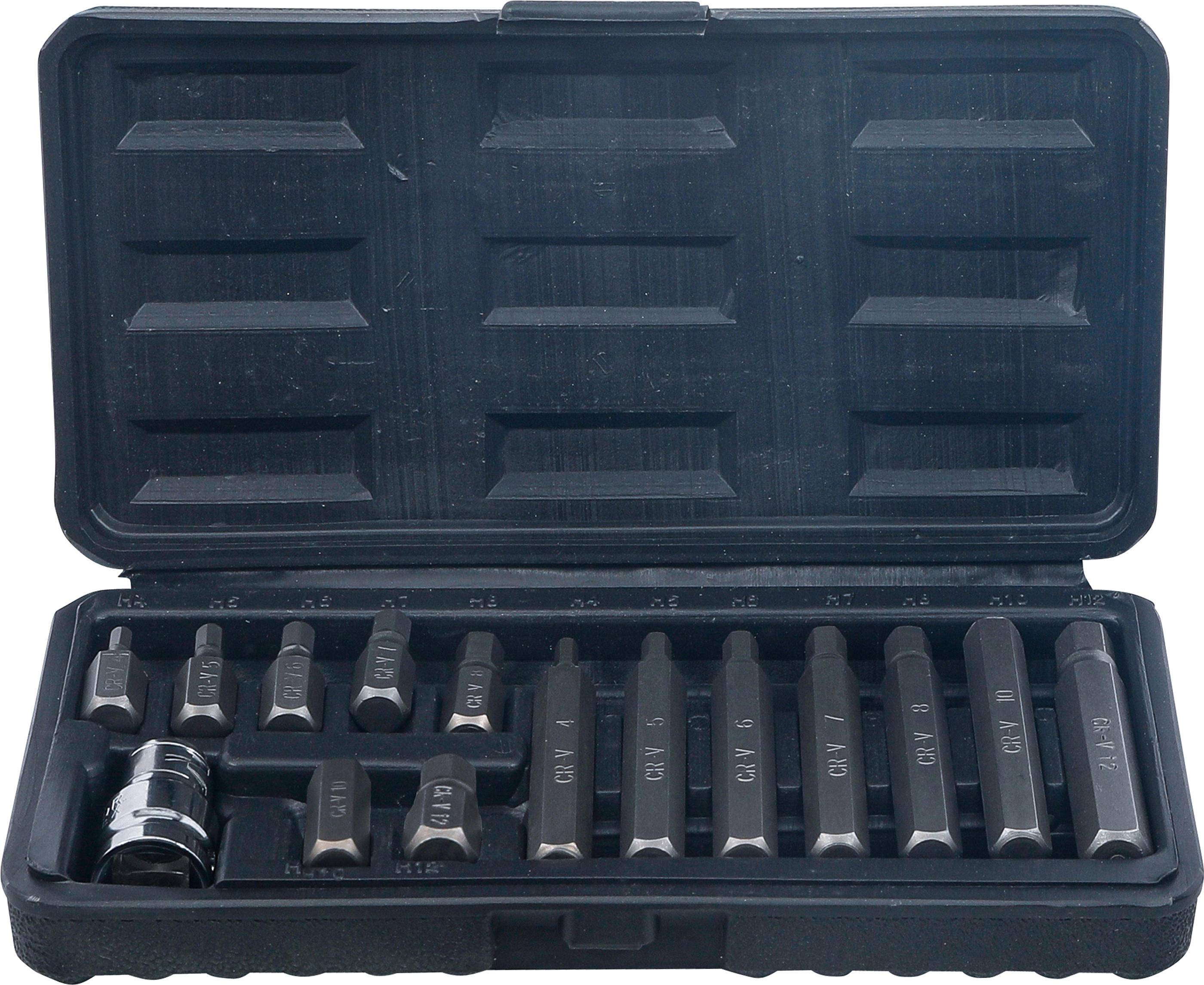 BGS Bit-Satz | Antrieb Außensechskant 10 mm (3/8") | Innensechskant 15-tlg.