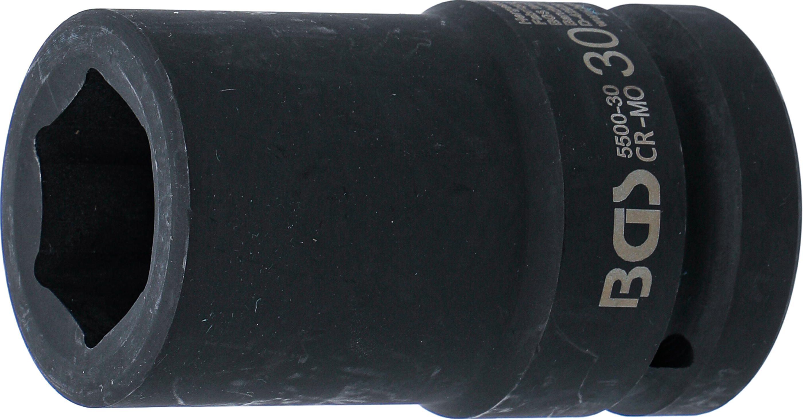 BGS Kraft-Steckschlüssel-Einsatz Sechskant, tief | Antrieb Innenvierkant 25 mm (1") | SW 30 mm