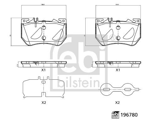 Bremsbelagsatz, Scheibenbremse