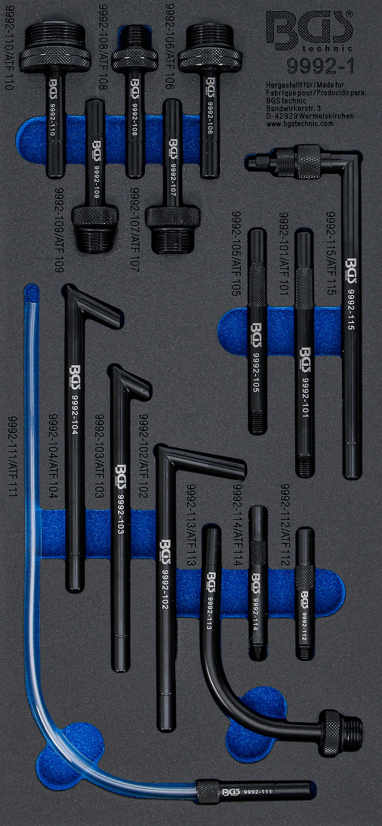 BGS Getriebe-Befülladapter-Satz | 15-tlg.