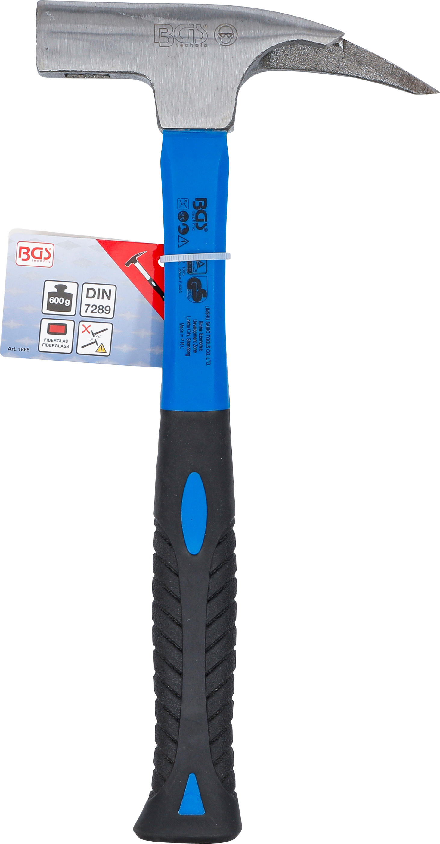 BGS Latthammer | DIN 7239 | Fiberglasstiel | 600 g