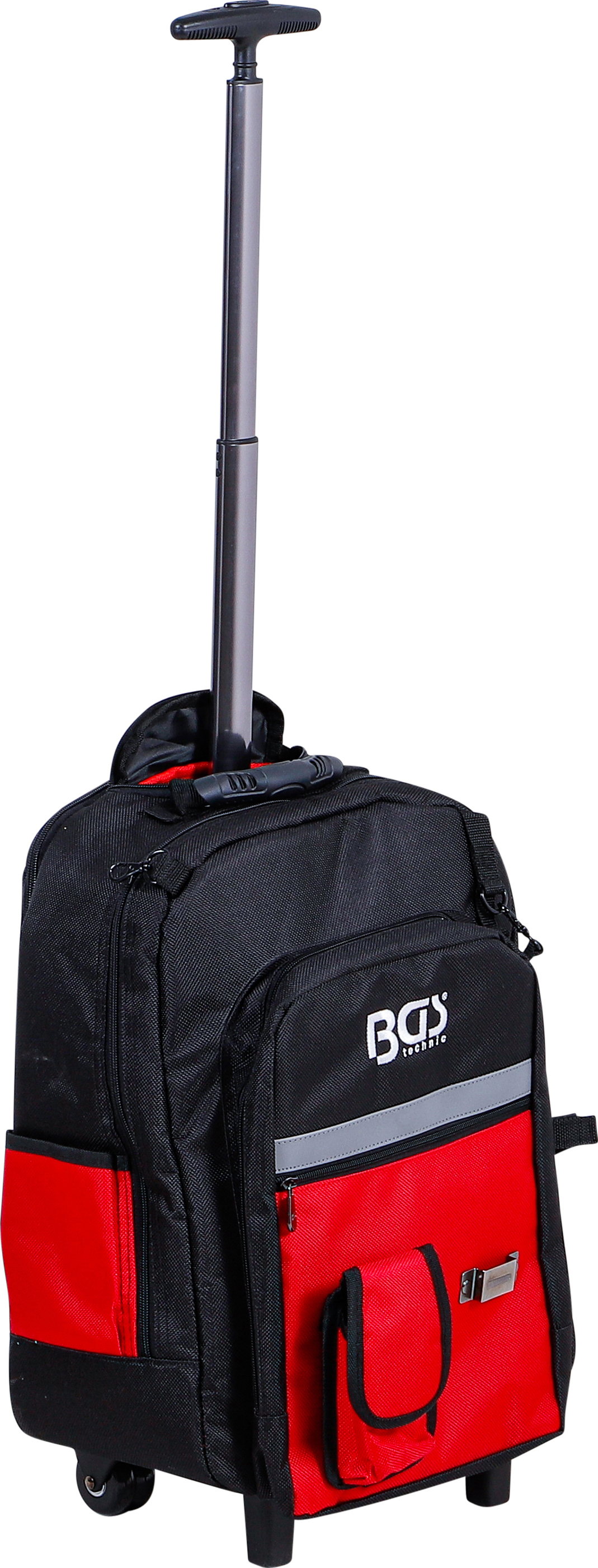 BGS VDE-Werkzeugrucksack | mit Teleskopgriff, fahrbar | 27-tlg.