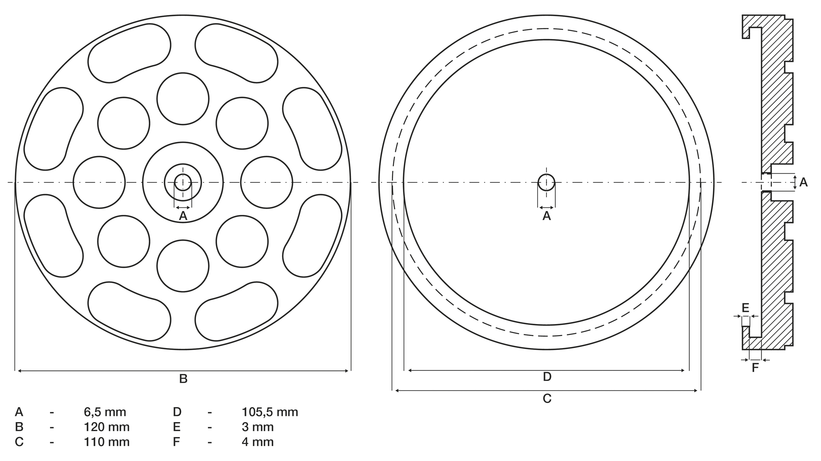 BGS Gummiteller | für Hebebühnen | Ø 120 mm