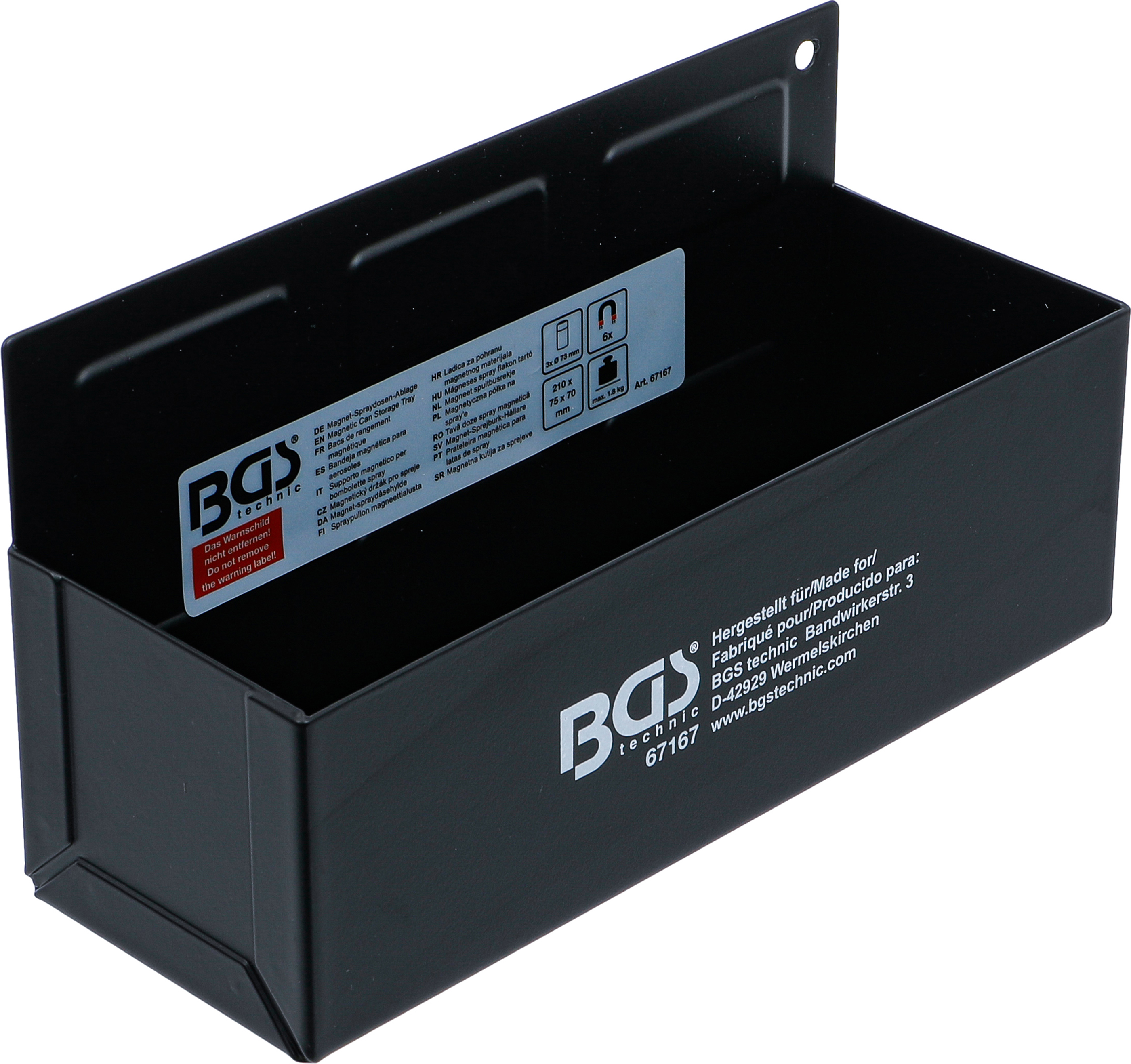 BGS Magnet-Spraydosen-Ablage | 210 mm