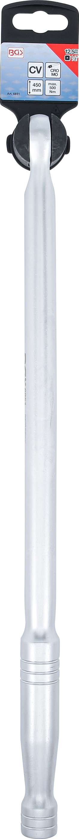 BGS Gelenkgriff | Abtrieb Außenvierkant 12,5 mm (1/2") | 450 mm