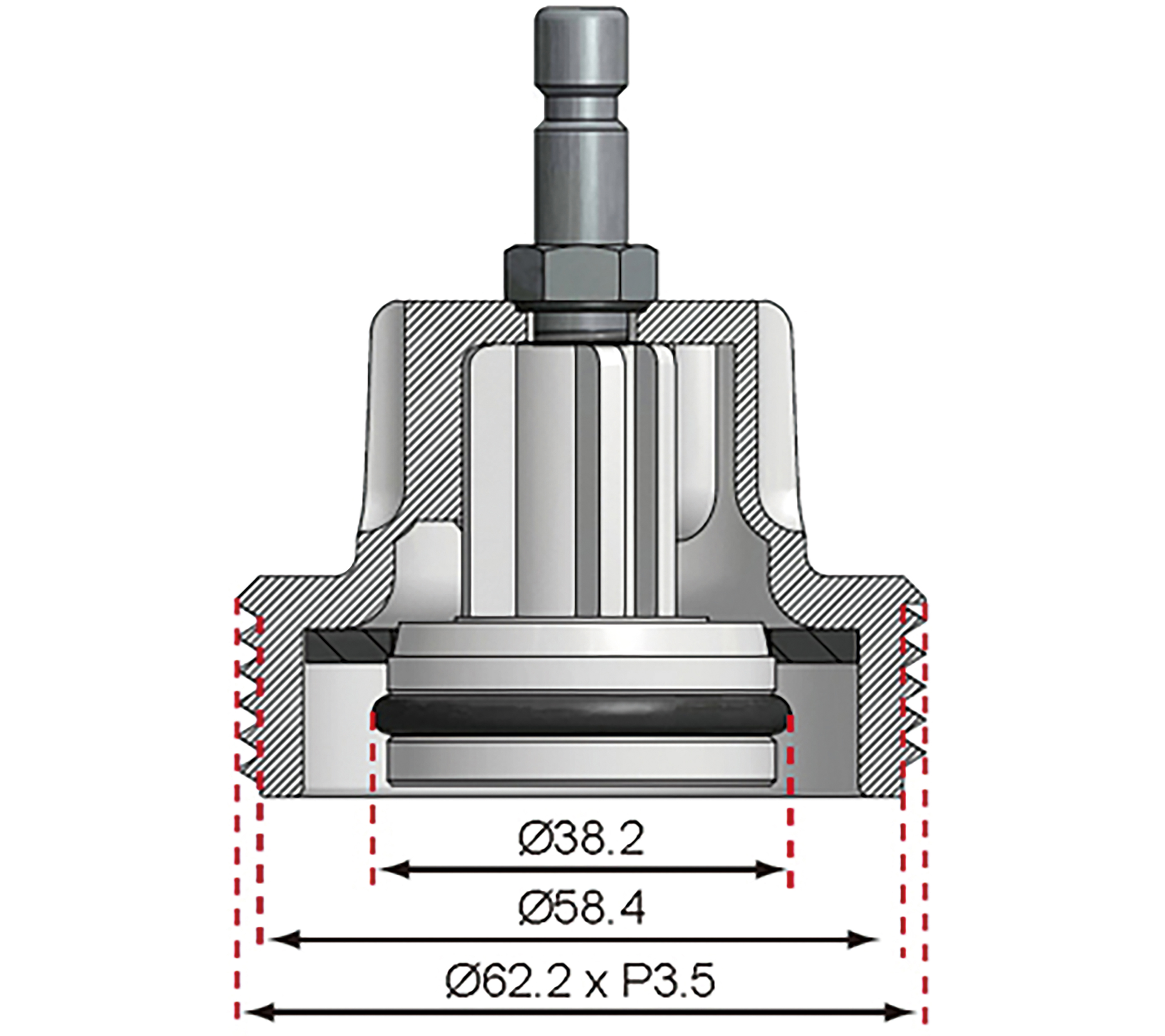 BGS Adapter Nr. 9 für Art. 8027, 8098 | für Audi, BMW, Porsche, VW