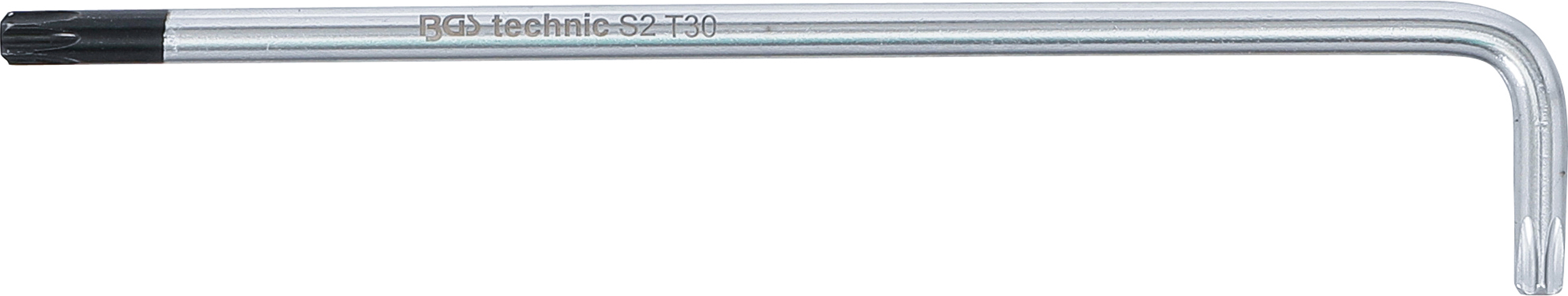 BGS Winkelschlüssel | extra lang | T-Profil (für Torx) mit/ohne Bohrung T30