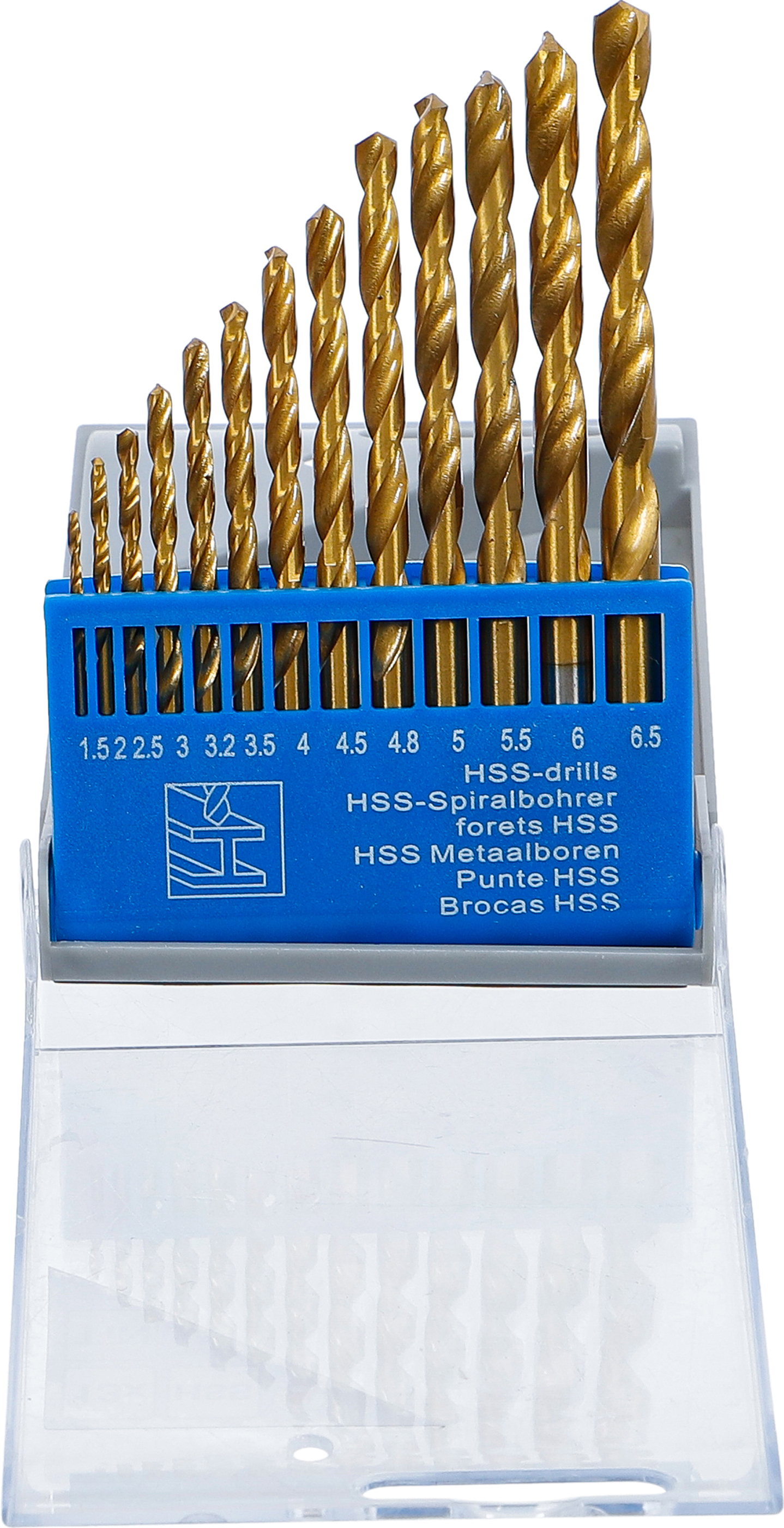 BGS HSS-Spiralbohrer-Satz | titan-nitriert | 1,5 - 6,5 mm | 13-tlg.