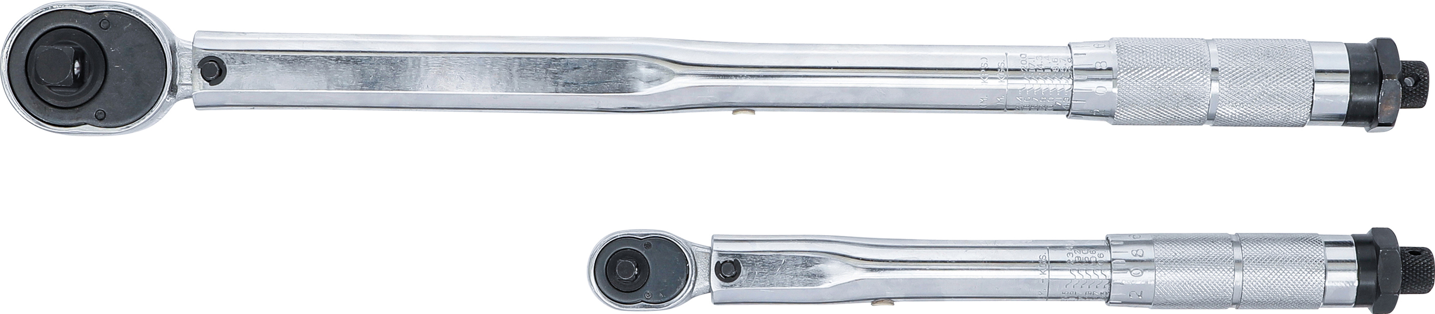 BGS Drehmomentschlüssel-Satz | Abtrieb Außenvierkant 6,3 mm (1/4") 5 - 25 Nm, 12,5 mm (1/2") 28 - 210 Nm | 5-tlg.