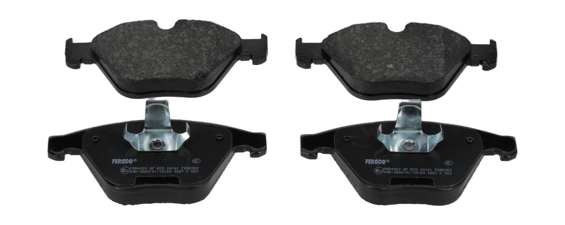 Bremsbelagsatz, Scheibenbremse