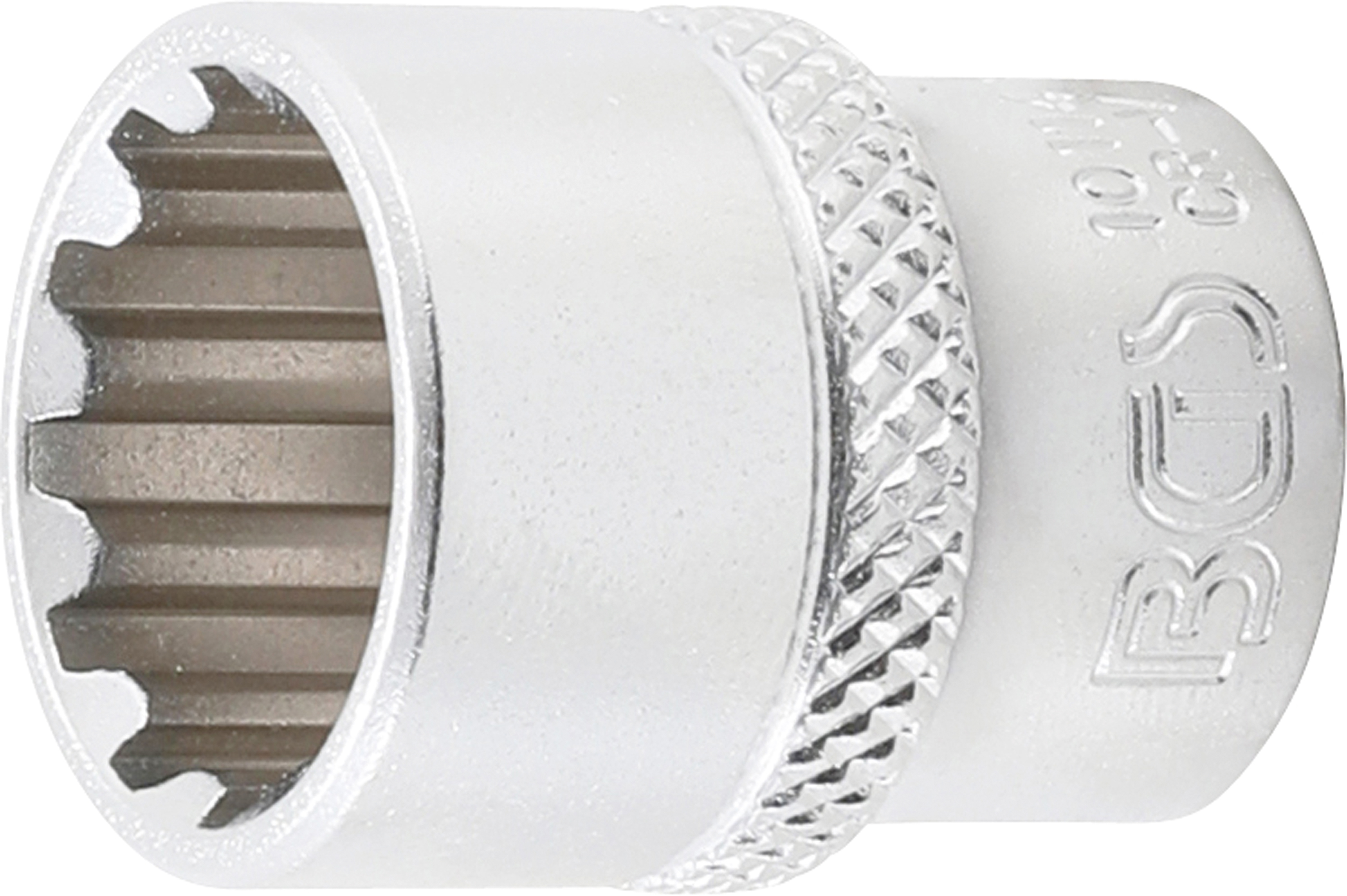 BGS Steckschlüssel-Einsatz Gear Lock | Antrieb Innenvierkant 6,3 mm (1/4") | SW 14 mm