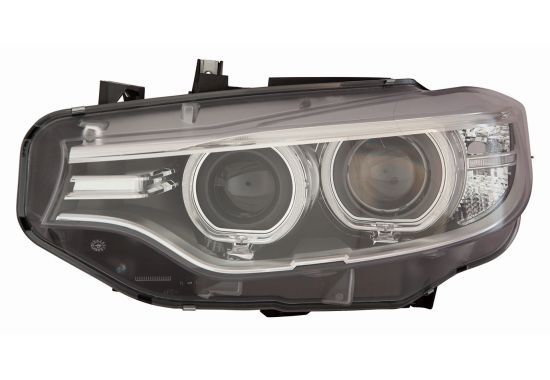 Scheinwerfer L (D1S/PY24W, elektrisch, mit motor, schwarzer Rahmen, einsatzfarbe: schwarz) passt zu: BMW 4 F32, F33, F82, F83 07.13-