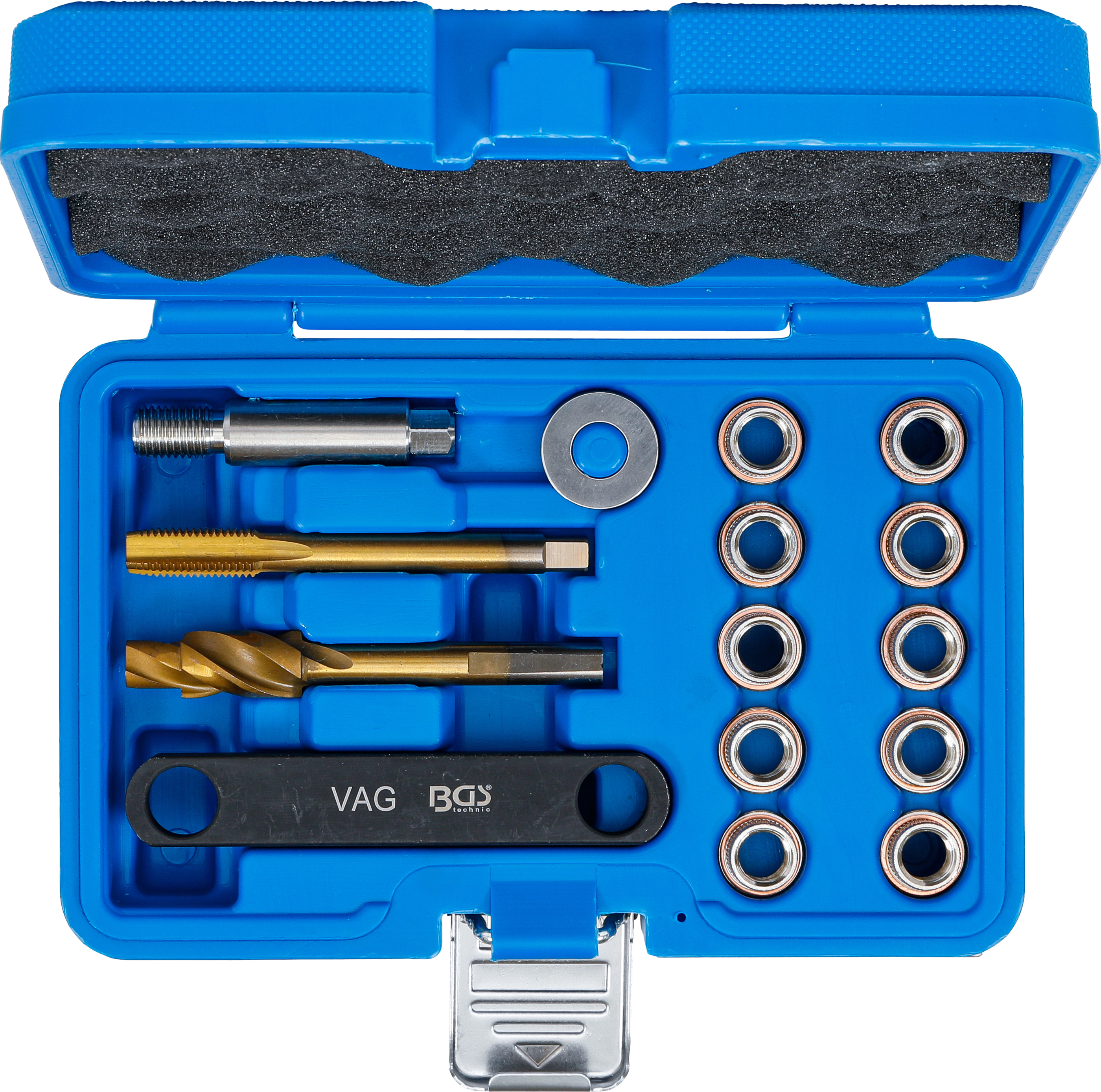 BGS Reparatur-Satz für Bremsgewinde | für VAG | M12 x 1,5 | 15-tlg.