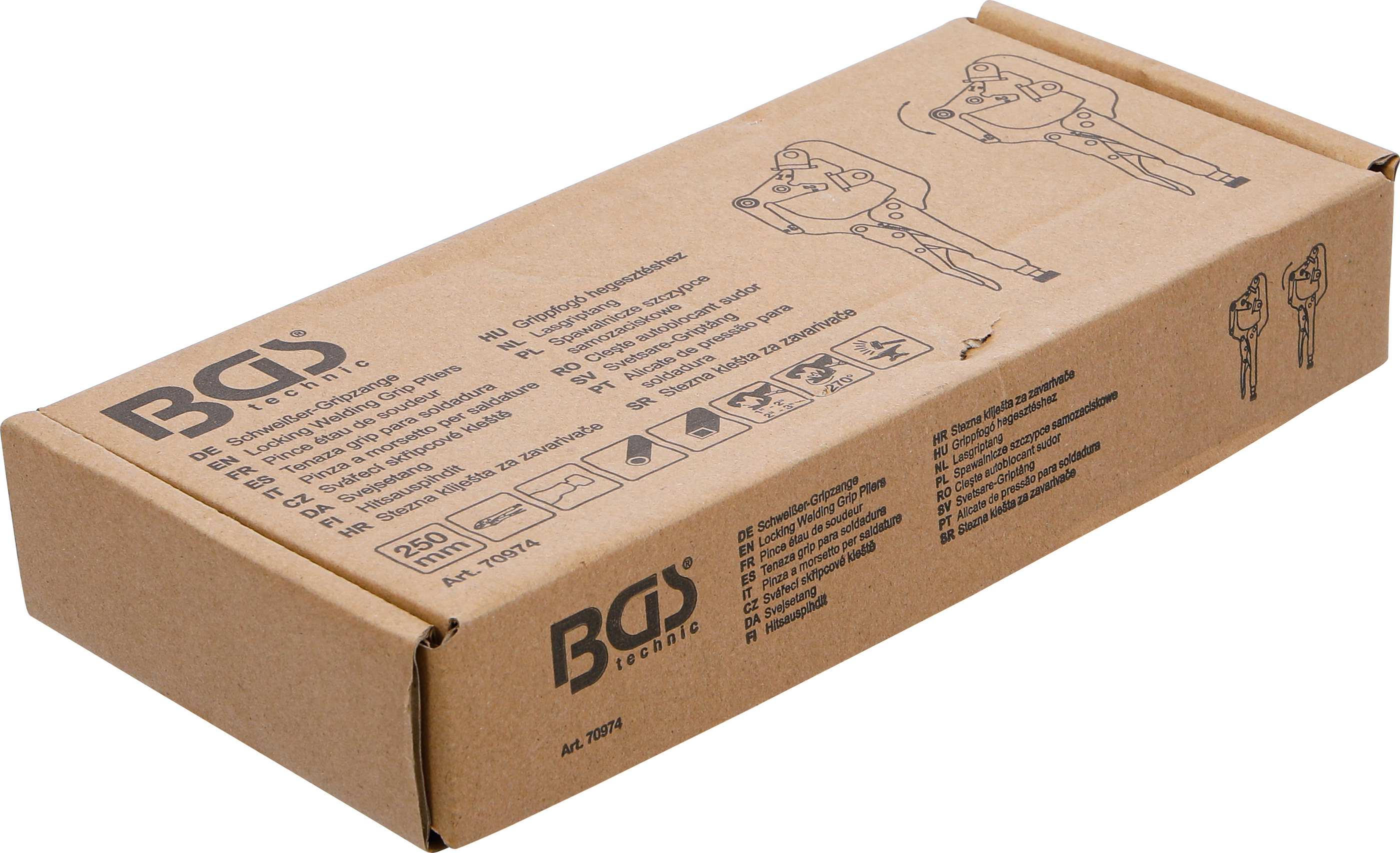 BGS Schweißer-Gripzange | für Rohre | 250 mm