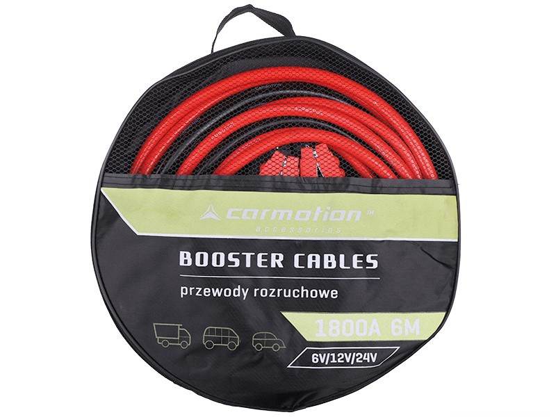 Carmotion Starthilfekabel 6 Meter Starterkabel Booster Cable 1800A