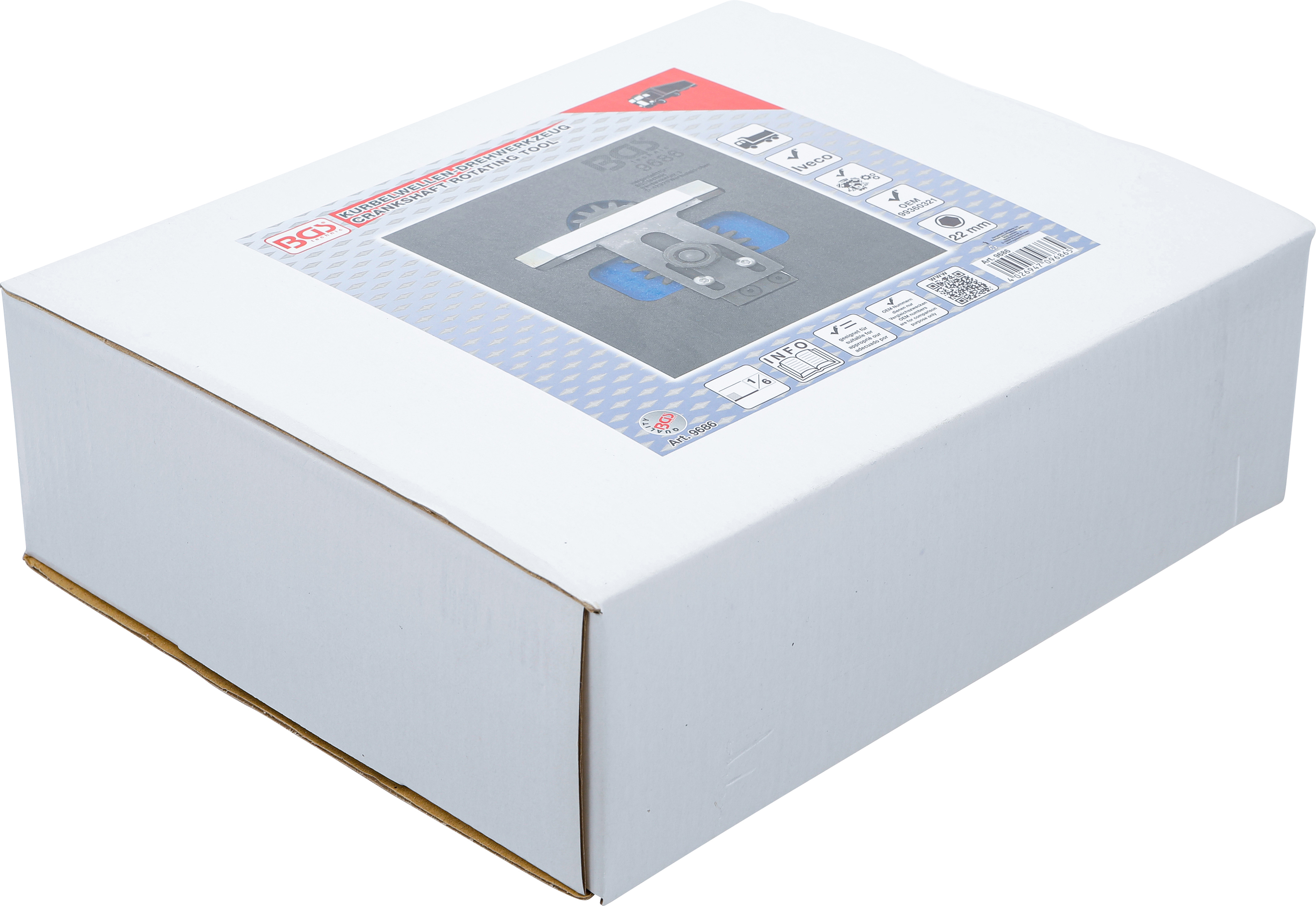 BGS Werkstattwageneinlage 1/6: Kurbelwellen-Drehwerkzeug | für Iveco