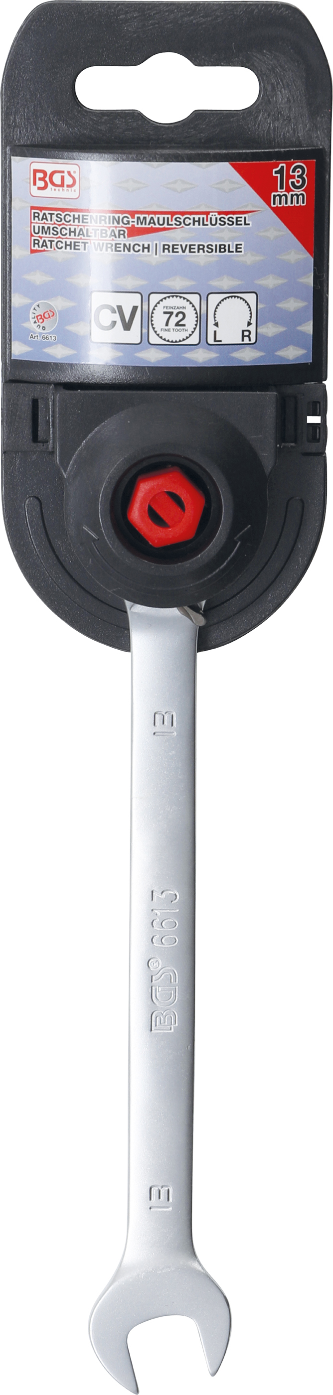 BGS Ratschenring-Maulschlüssel | umschaltbar | SW 13 mm