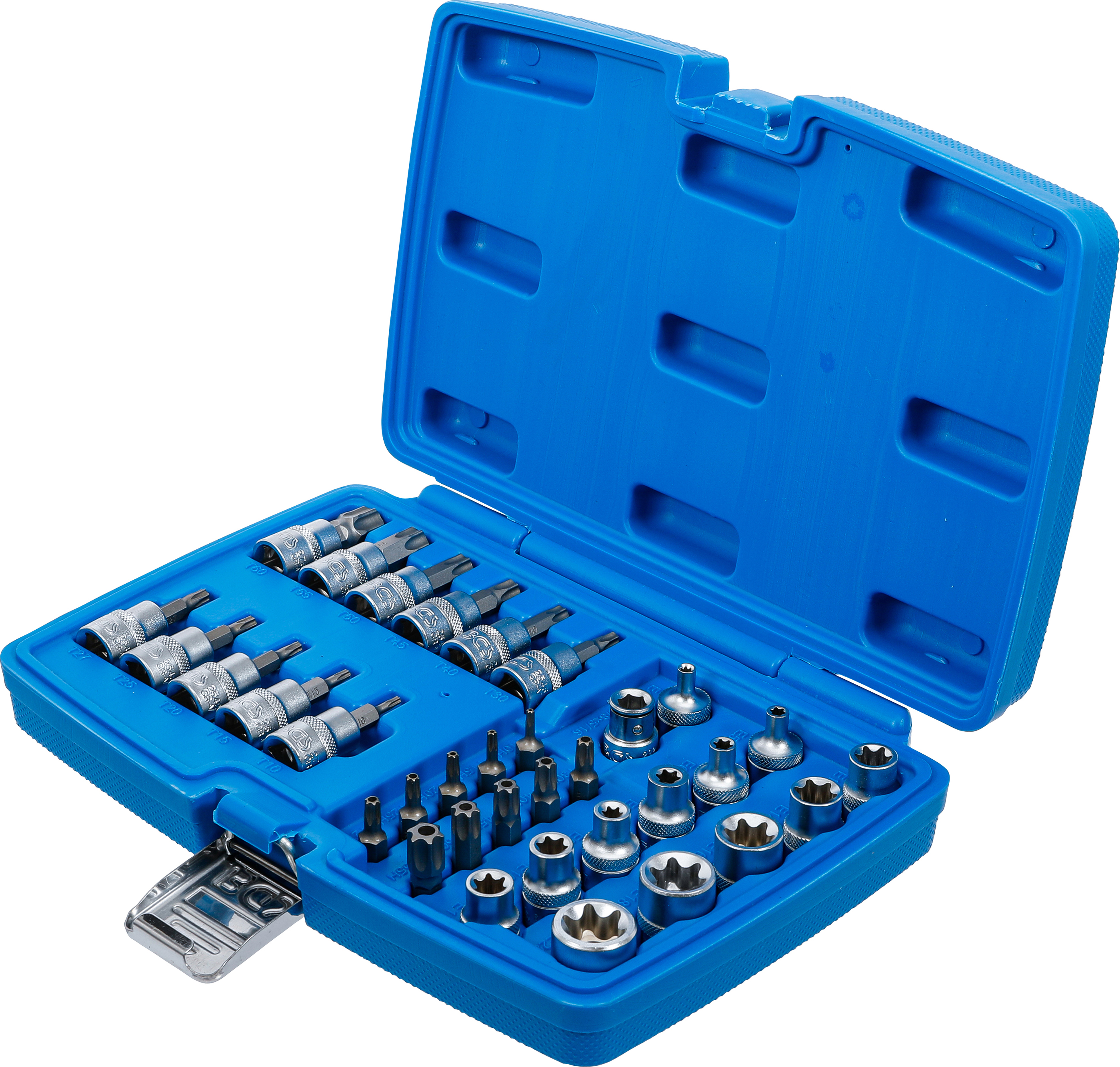 BGS Bit- und Steckschlüsseleinsatz-Satz | 10 mm (3/8") | T-Profil (für Torx) | 34-tlg.