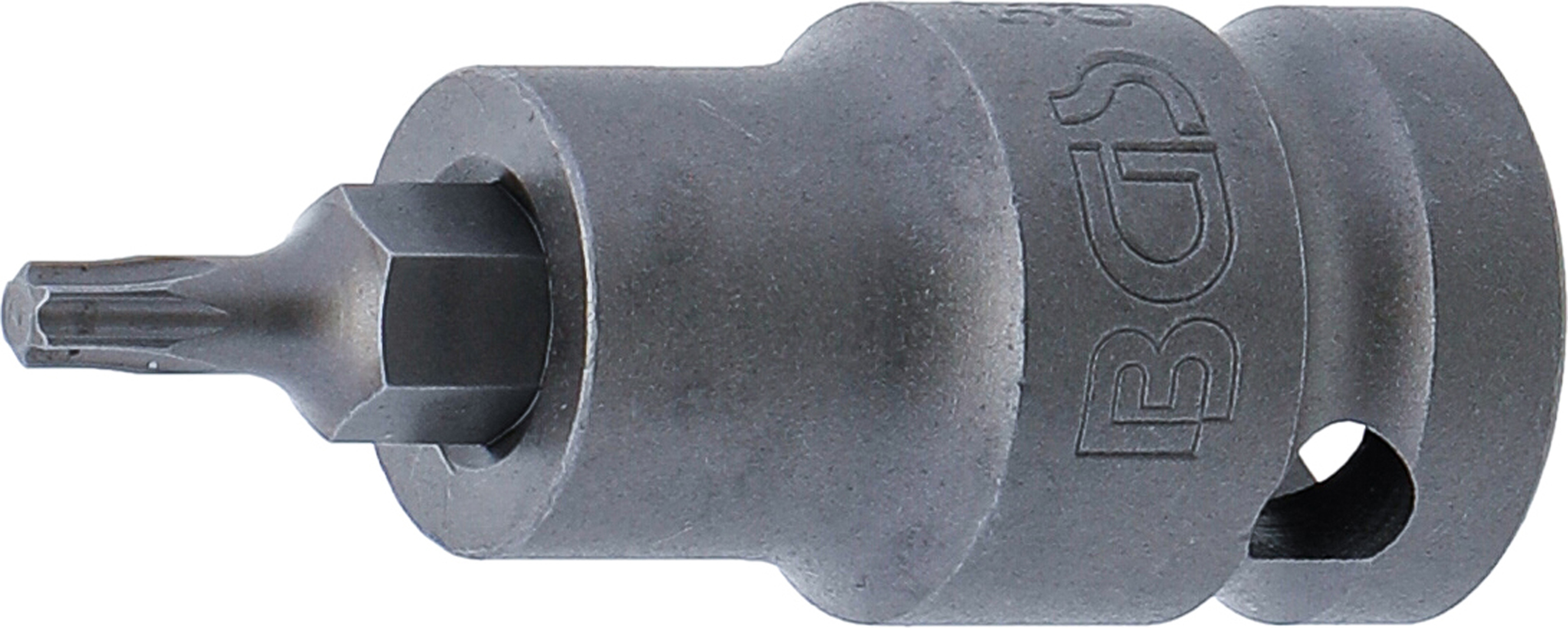 BGS Kraft-Bit-Einsatz | Länge 55 mm | Antrieb Innenvierkant 12,5 mm (1/2") | T-Profil (für Torx) T20